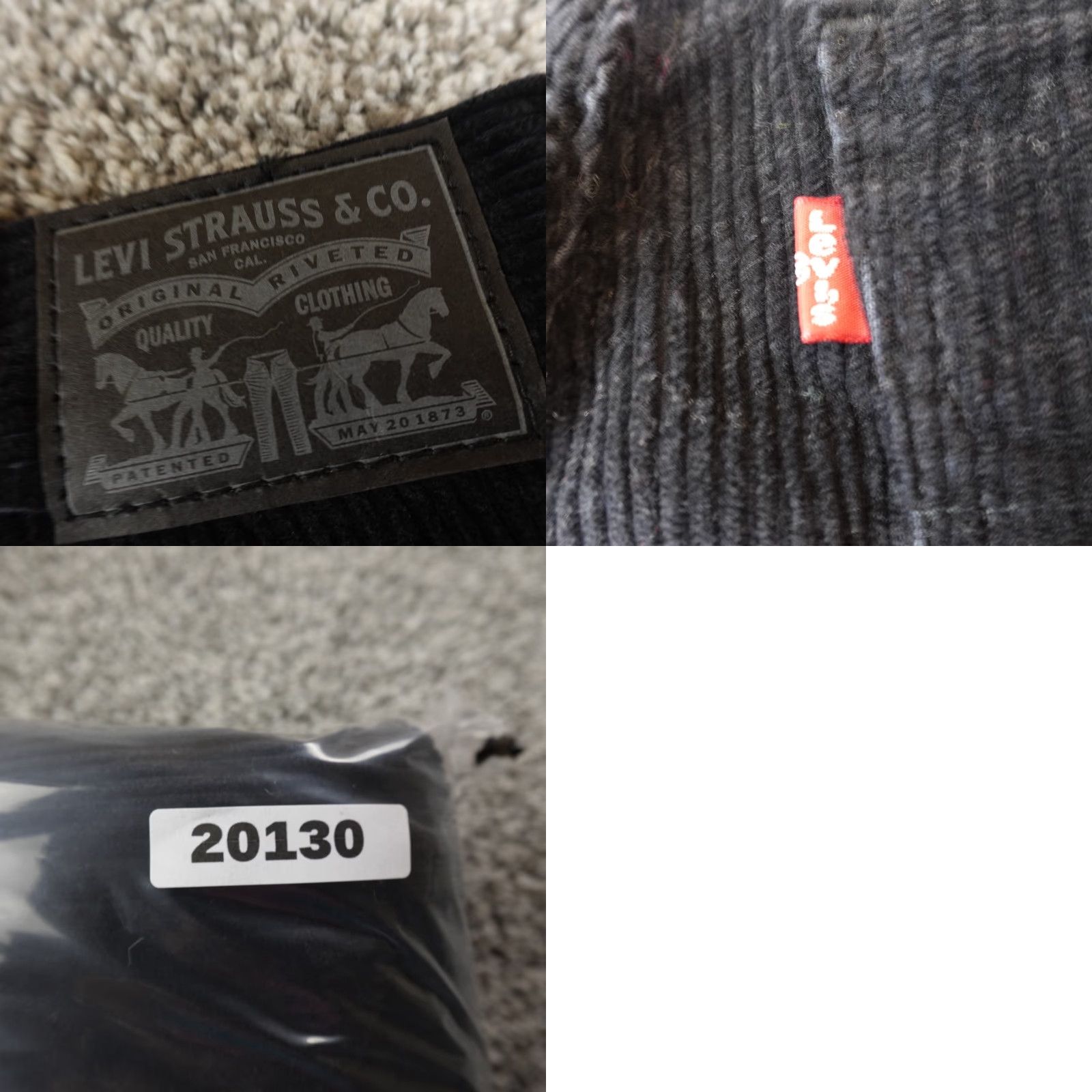 Levi's Levi's Jeans Womens 27 Corduroy 5 Pocket High Rise Dark Black Denim Pants Size 27" / US 4 / IT 40 - 9 Thumbnail