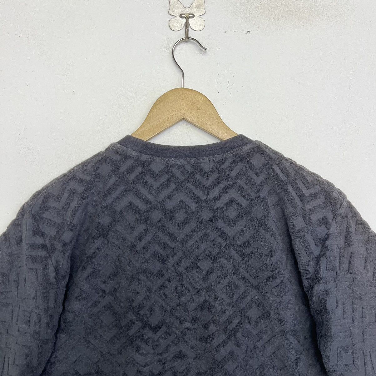 Edifice Japan EDIFINCE JAPAN JACQUARD TOWEL- LIKE CREWNECK TSHIRT Size US M / EU 48-50 / 2 - 7 Thumbnail