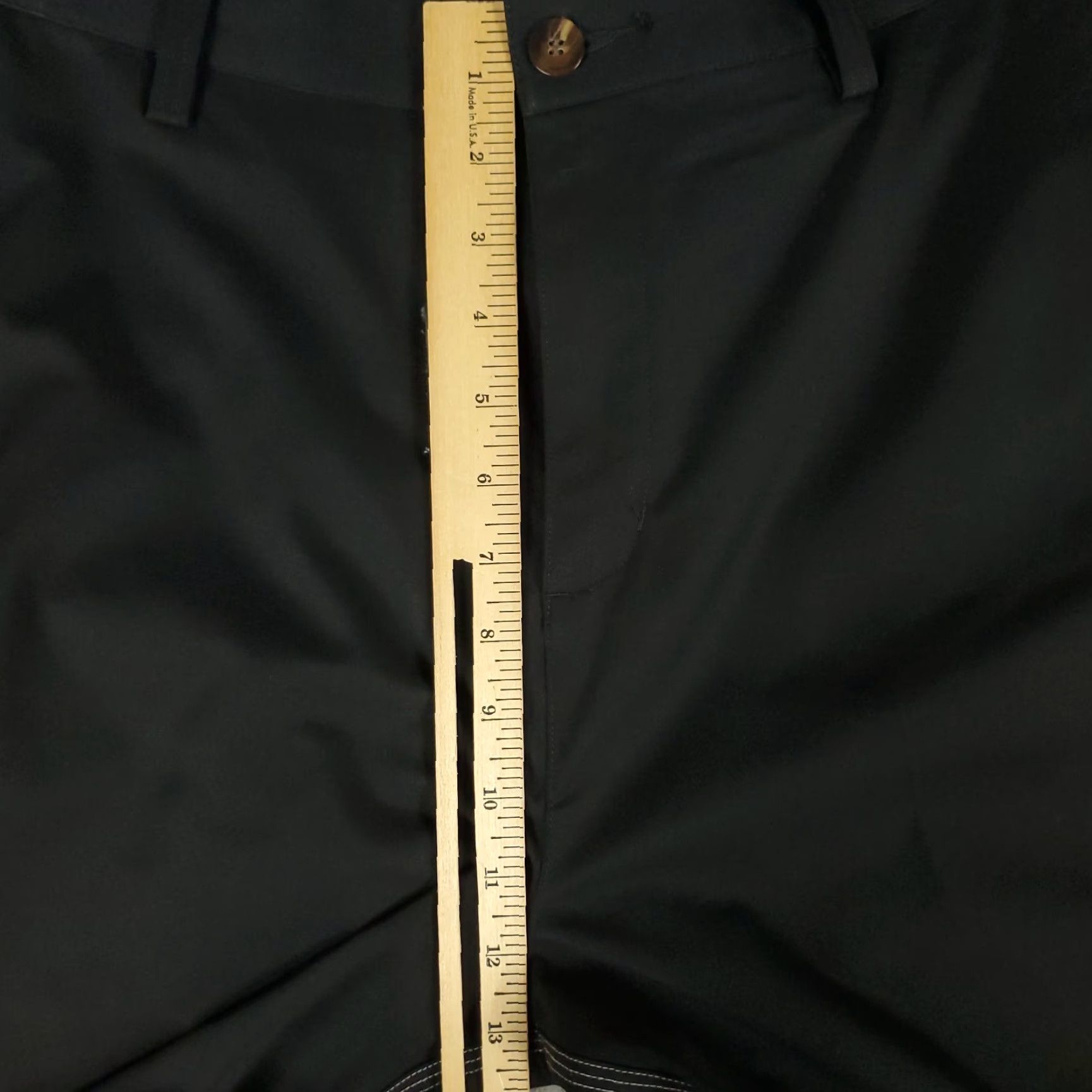 Adidas Adidas Chino Pants Mens 34x32 Black Flat Front Casual Golf Trousers Size US 34 / EU 50 - 4 Thumbnail