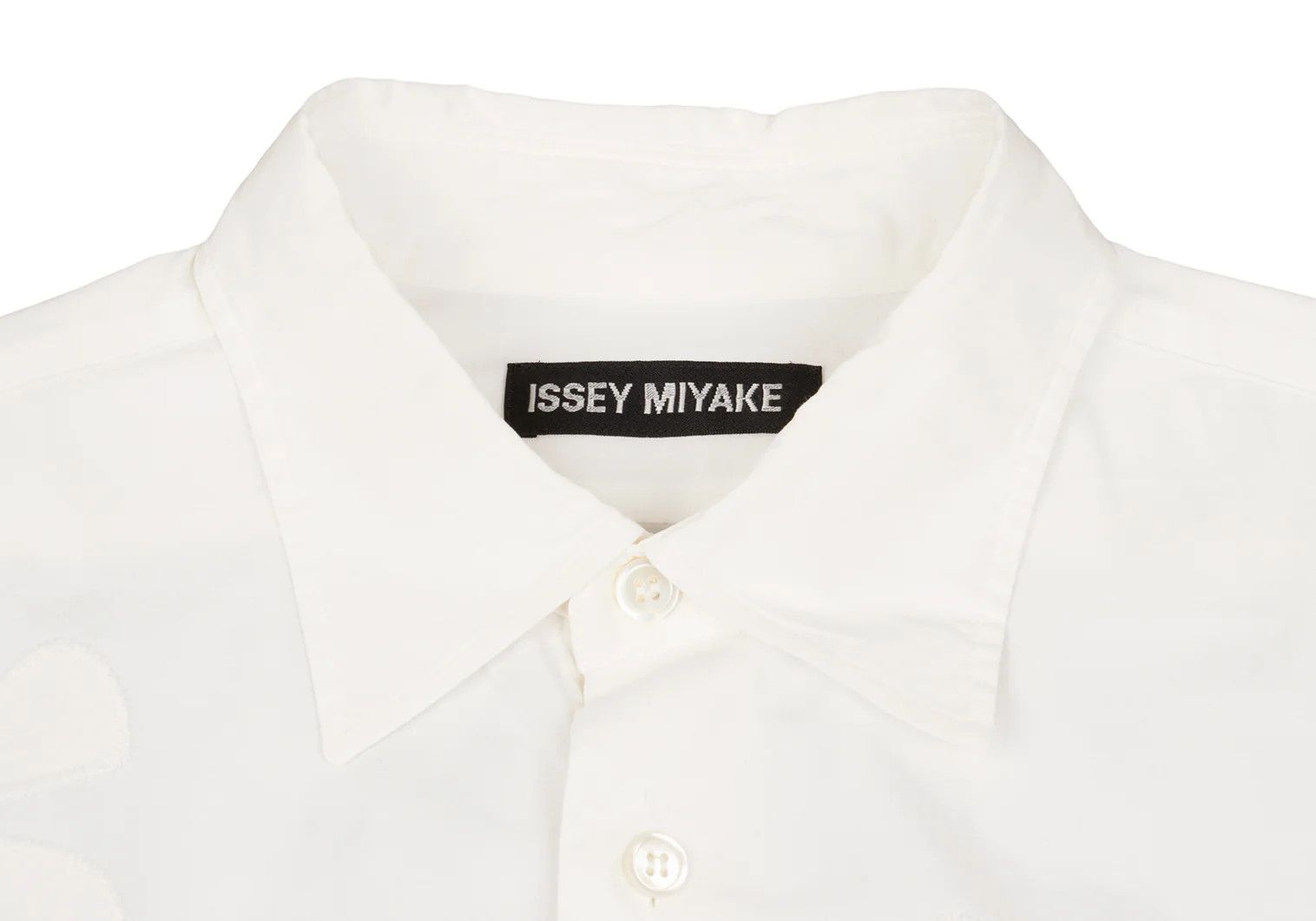 Issey Miyake Front Flower Patch Design Long Sleeve Shirt Off White Size US S / EU 44-46 / 1 - 4 Thumbnail