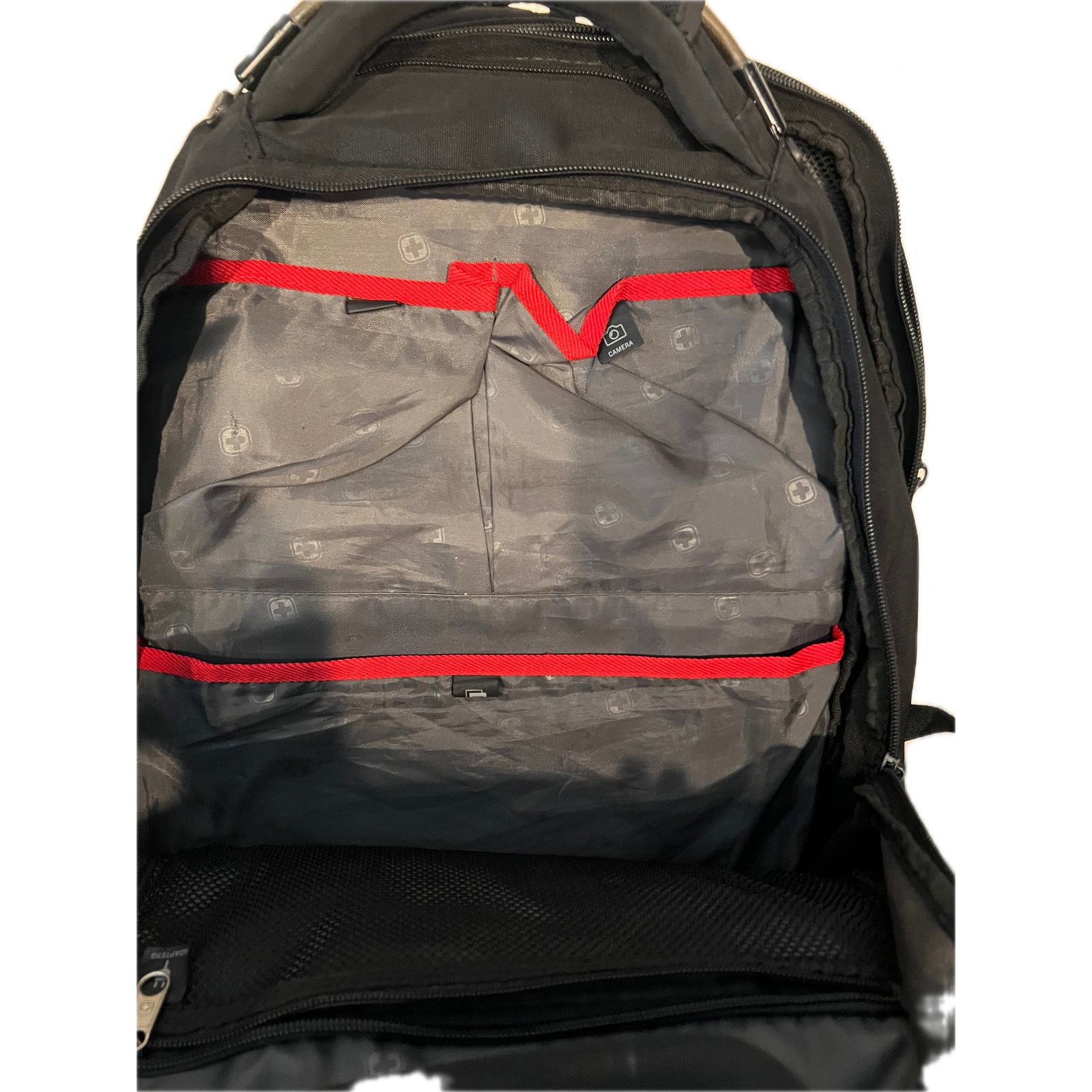 Swissgear Swiss Gear 3760 Laptop Backpack Black Red Size 42 - 4 Thumbnail