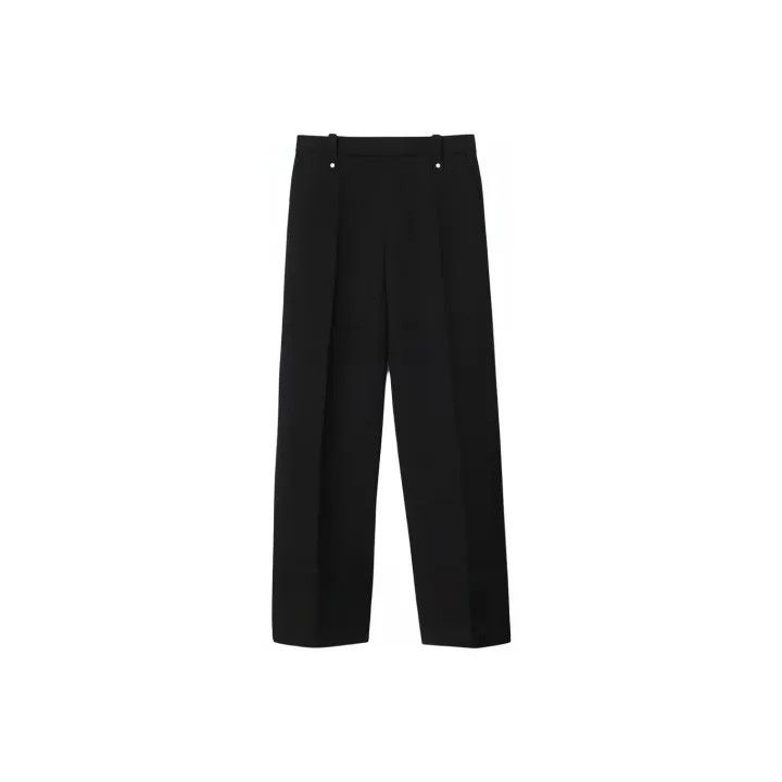 Burberry Burberry SS24 Black Loose Trousers for Women 0079 Size 23" - 1 Thumbnail