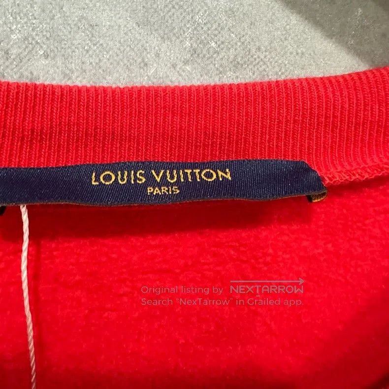 Louis Vuitton Louis Vuitton Clock Red Pullover Sweatshirt Size US XL / EU 56 / 4 - 4 Thumbnail