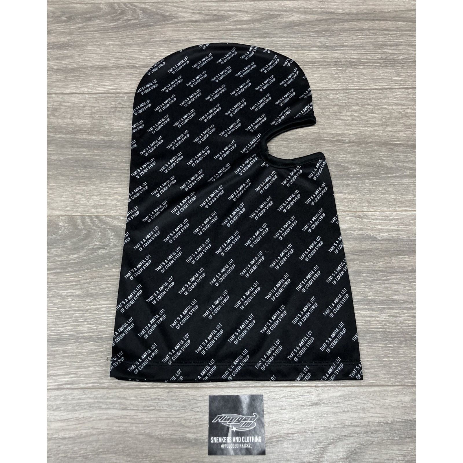 Awful Lot of Cough Syrup Awful Lot Of Cough Ski Mask ' Black, White ' | NEW! Size ONE SIZE - 1 Thumbnail