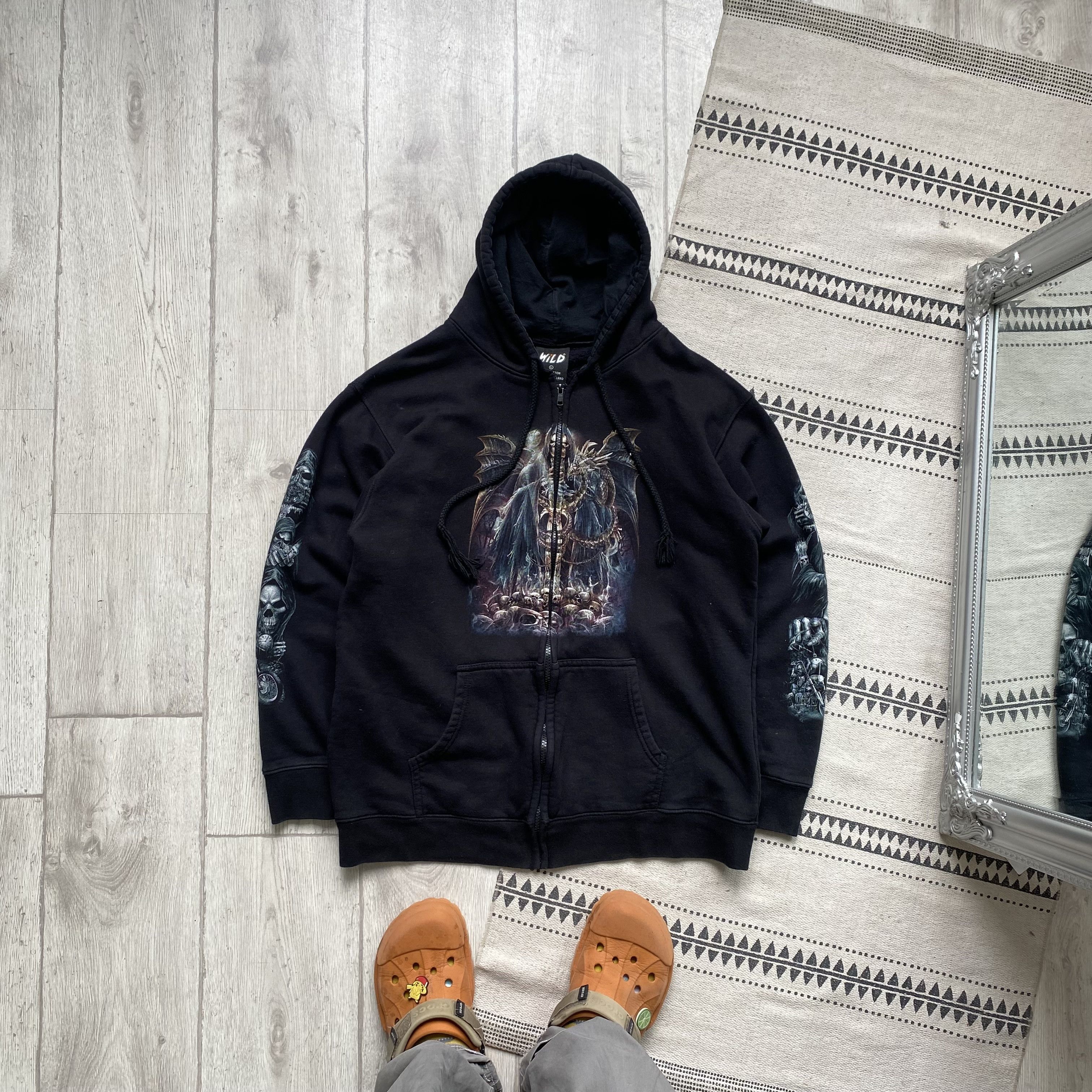 Affliction ☠️ Vintage Rock Skulls zip hoodie Horror Wild Affliction Size US M / EU 48-50 / 2 - 9 Thumbnail