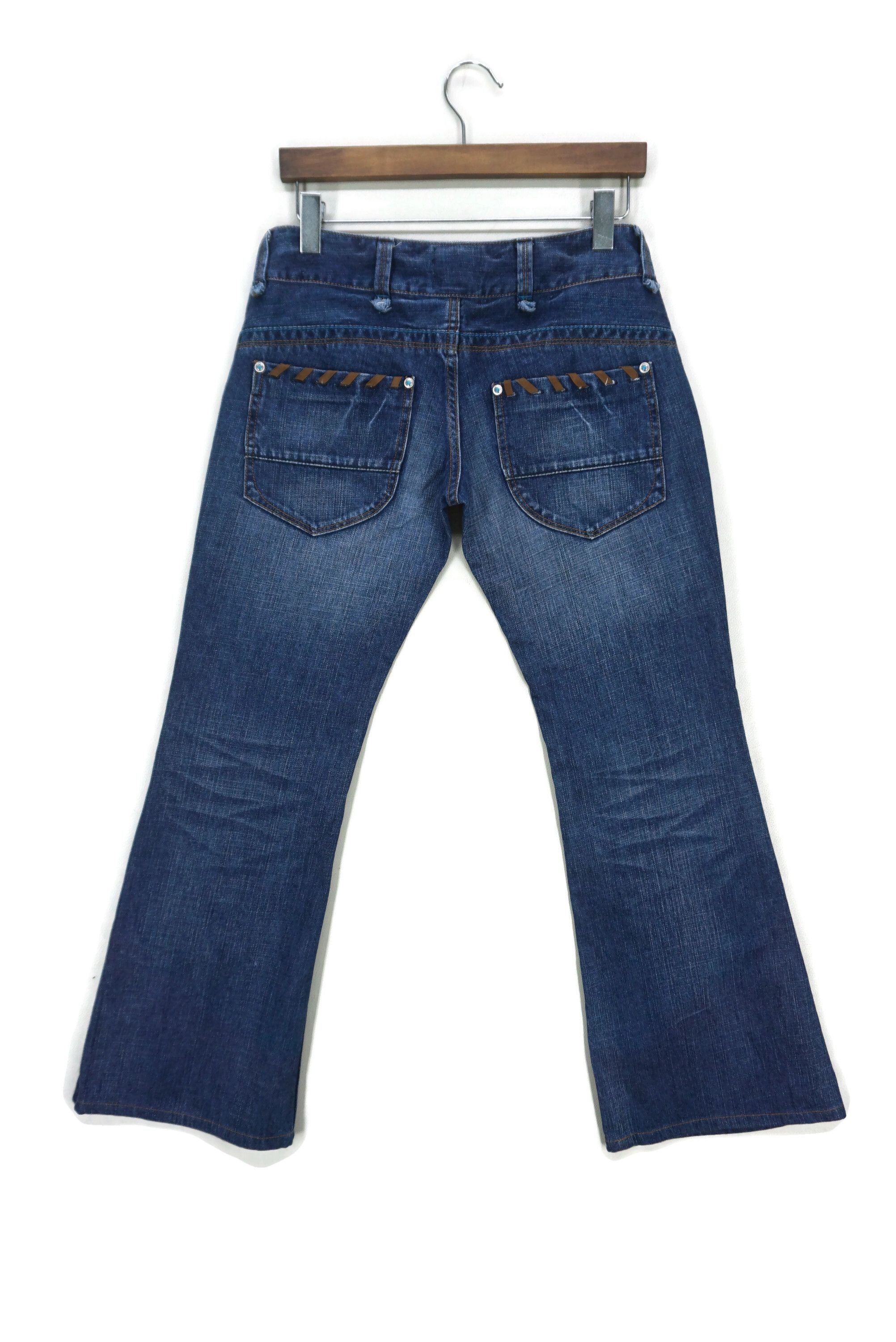 Japanese Brand Back Number Jeans 29 fit W30xL29.5 Low-Rise Bootcut Denim Size 29" - 2 Thumbnail