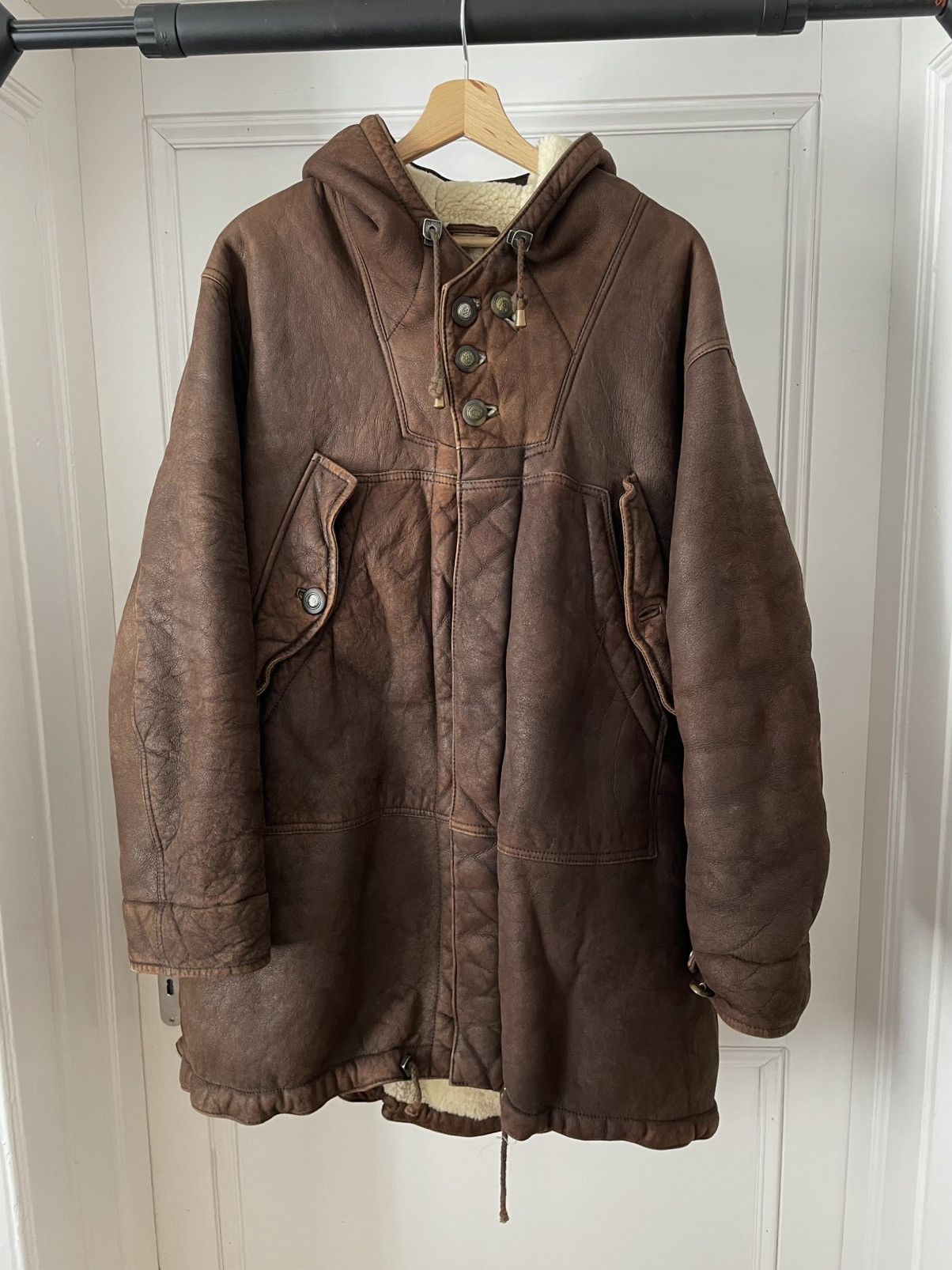 Emporio Armani ‘92 EA Shearling Arctic Hunter Parka Vintage Jacket Coat Size US L / EU 52-54 / 3 - 1 Thumbnail