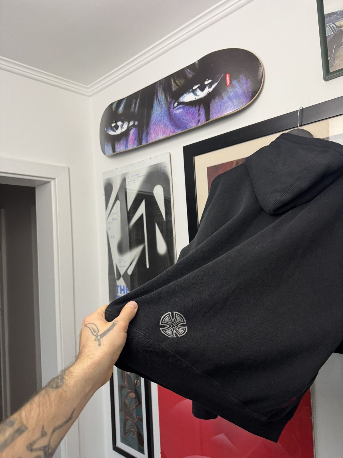 Independent Truck Co. Independent Truck Vintage 90s Zip Up Hoodie Washed Skate Size US L / EU 52-54 / 3 - 3 Thumbnail