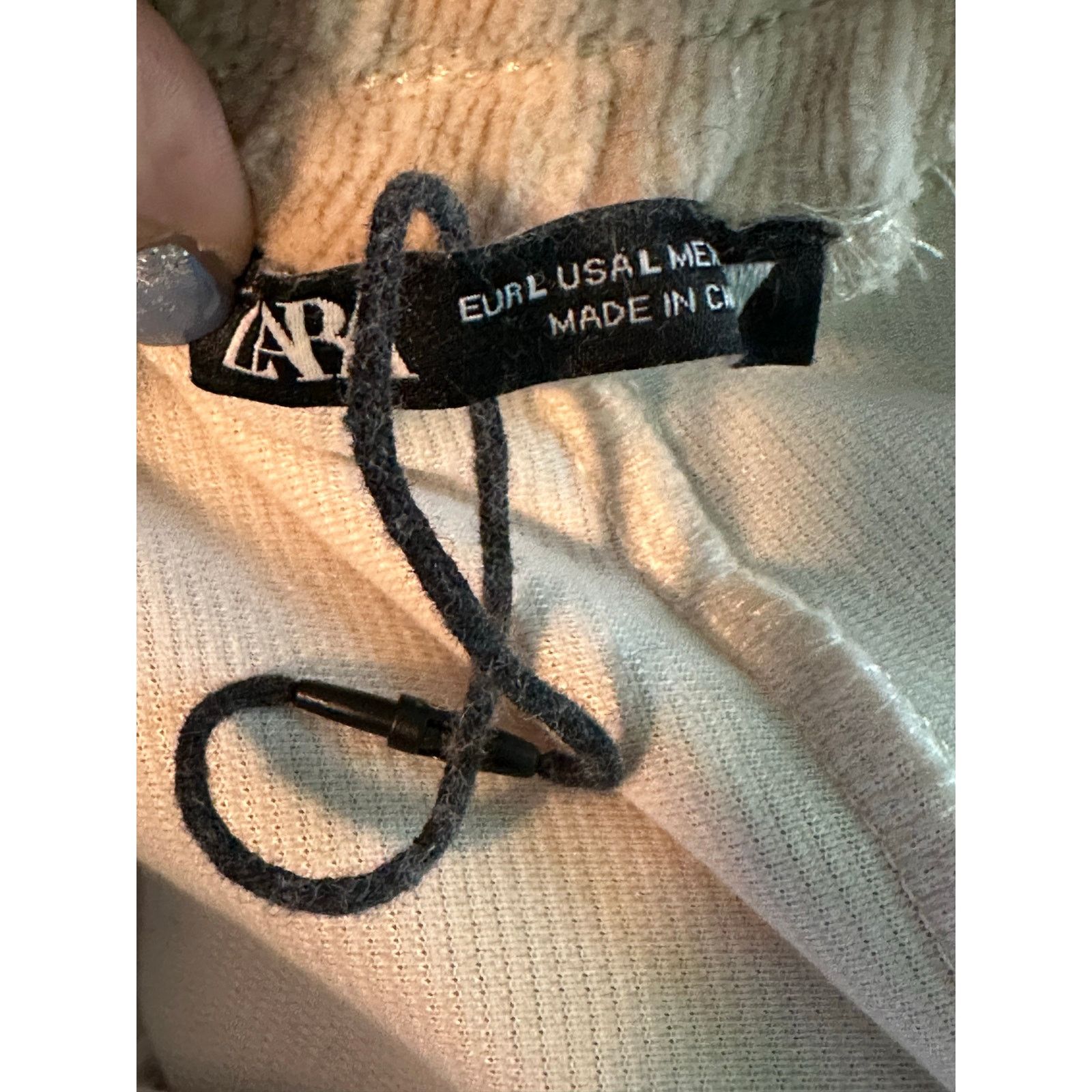 Zara Zara beige pull on sweat pants size large Size 40" / US 18 - 3 Thumbnail