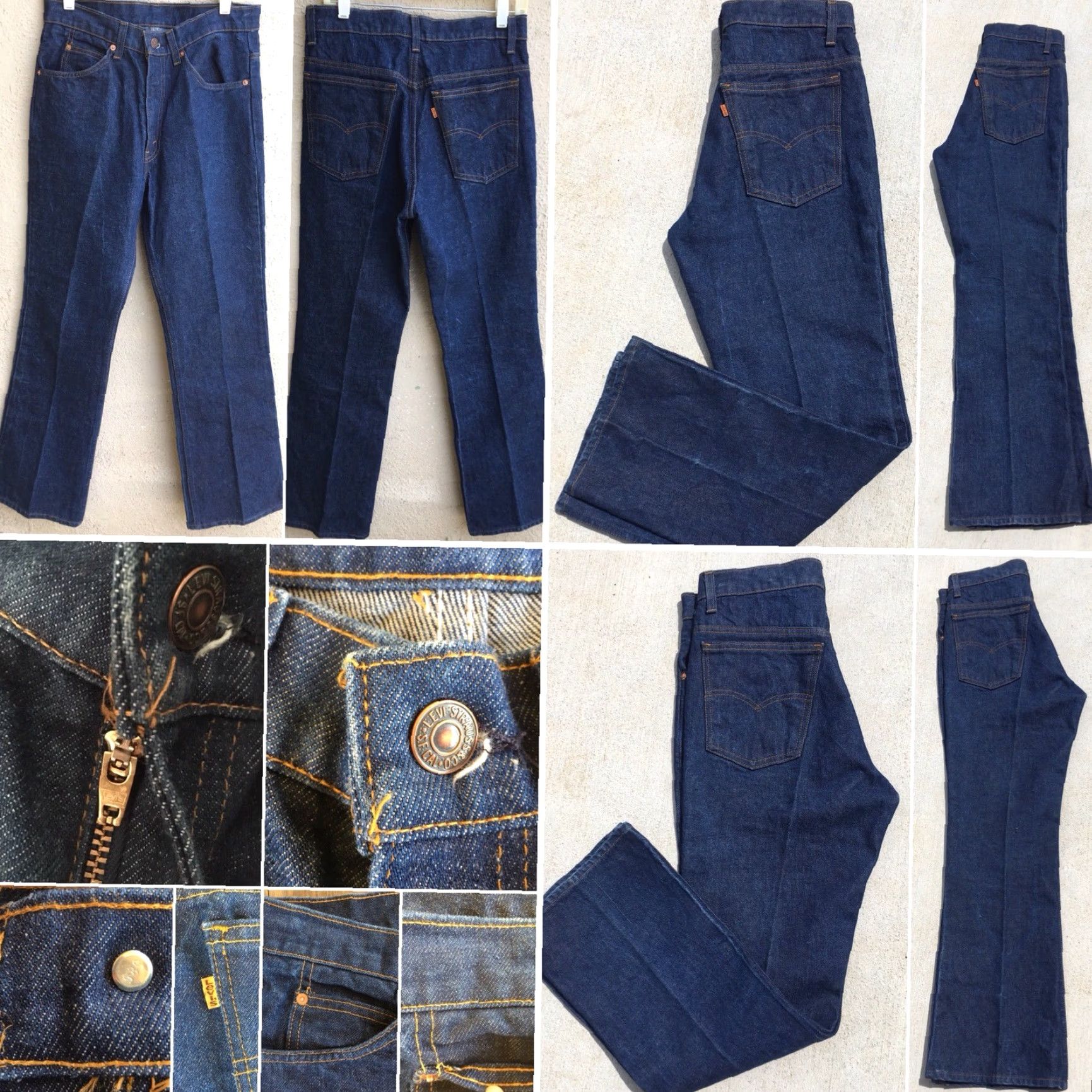 Vintage Vintage Levi’s 517 Orange Tab Jeans 585 Stamp High Waist 32 30 Measure 32 30.5 Denim Blue Regular 32 Inseam 30 Zipper Fly N/A Size US 32 / EU 48 - 2 Thumbnail