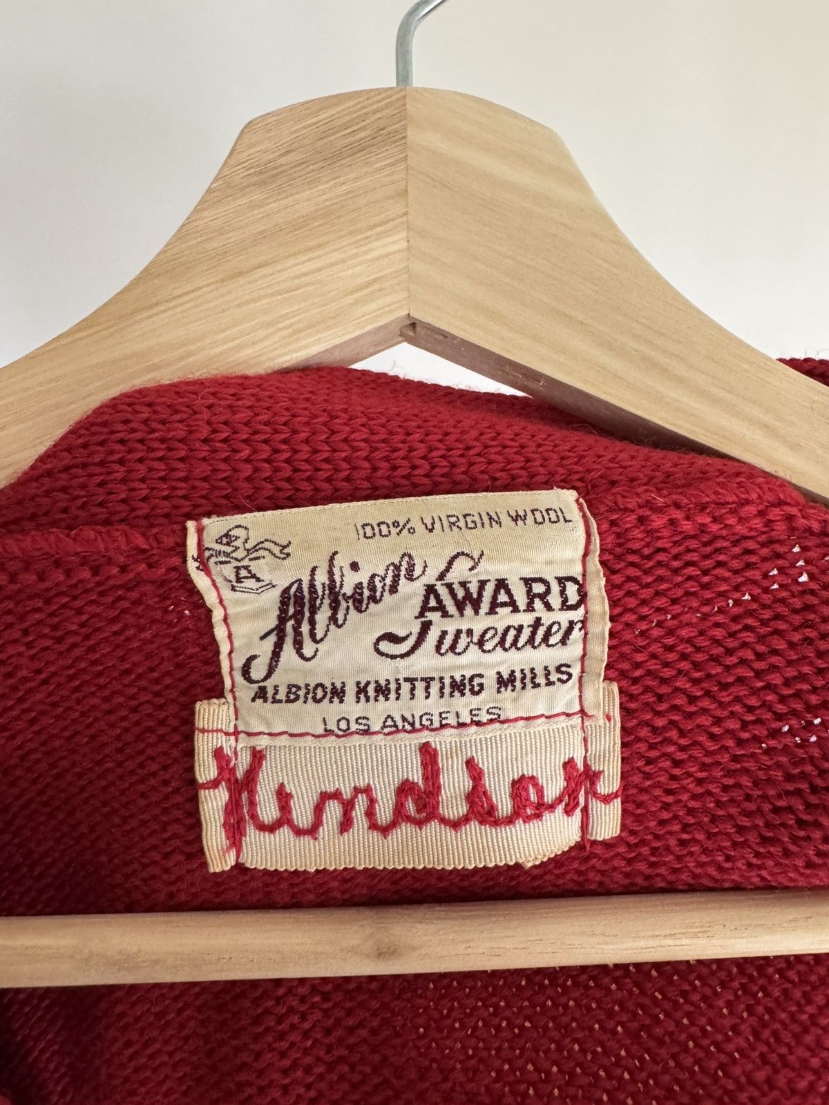 Vintage Vintage 1950s Red Wool Cardigan Size US M / EU 48-50 / 2 - 2 Thumbnail