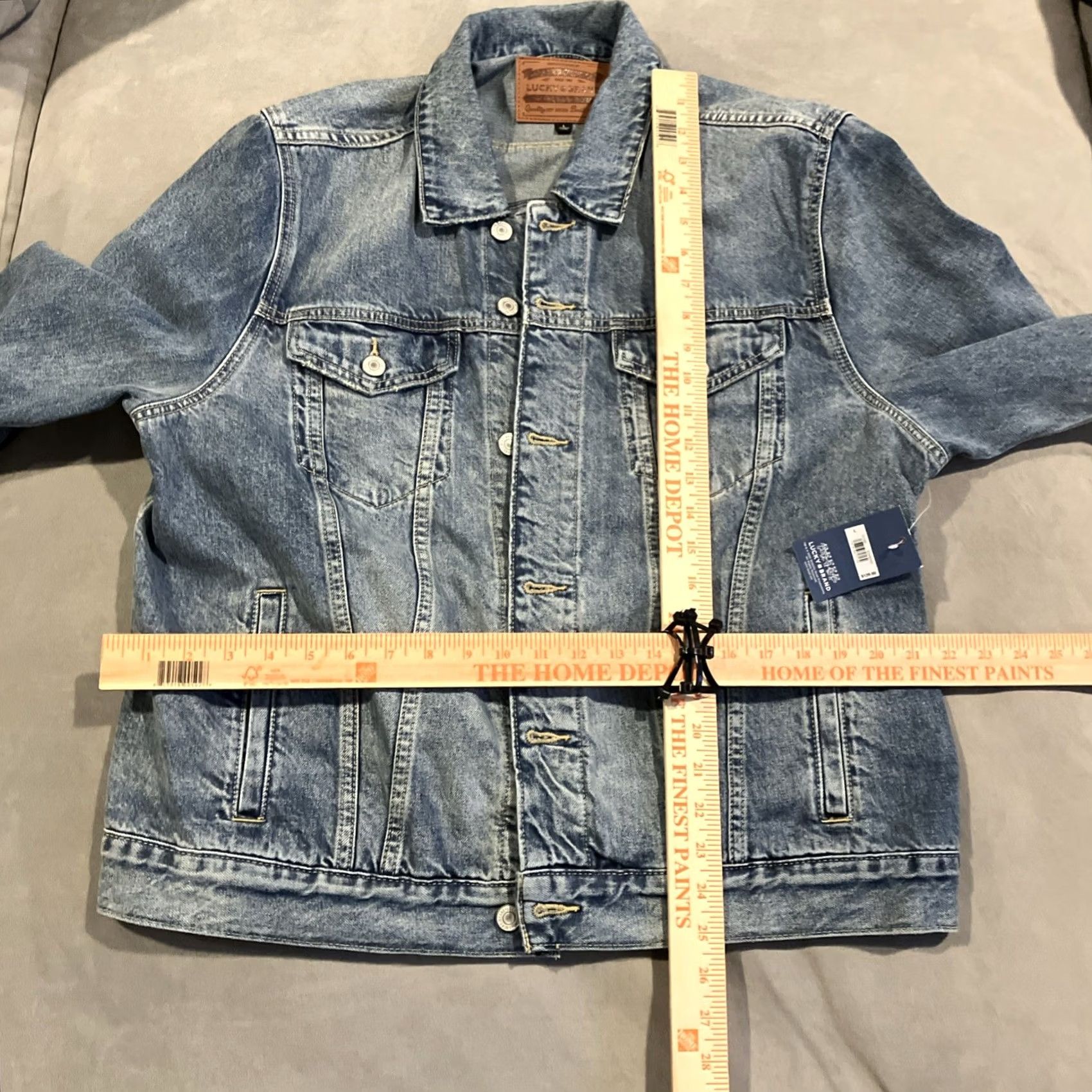 Lucky Brand VINTAGE Lucky Brand Grateful Dead Denim Jacket L Mens Blue Denim Jacket Steal Your Face Large Size US L / EU 52-54 / 3 - 6 Thumbnail