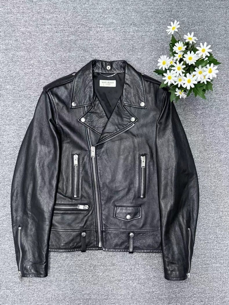 Saint Laurent Paris Saint Laurent Paris Leather jacket Size US M / EU 48-50 / 2 - 2 Thumbnail