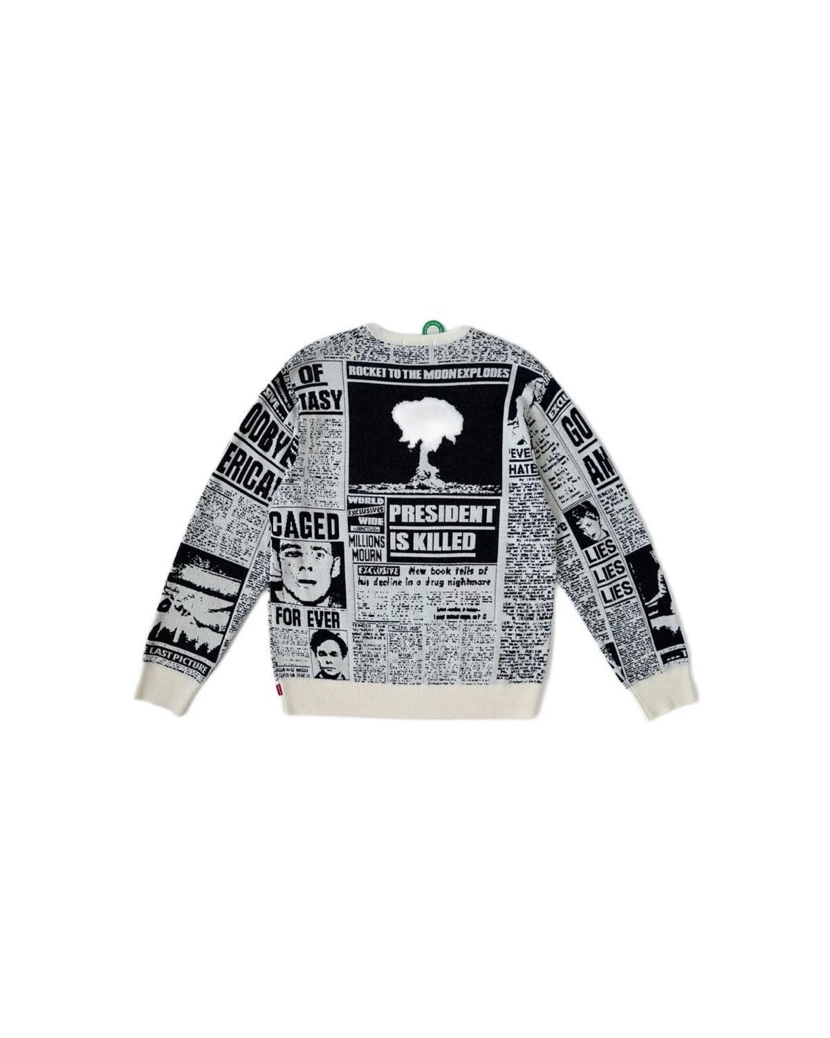 Supreme newsprint sweater deals