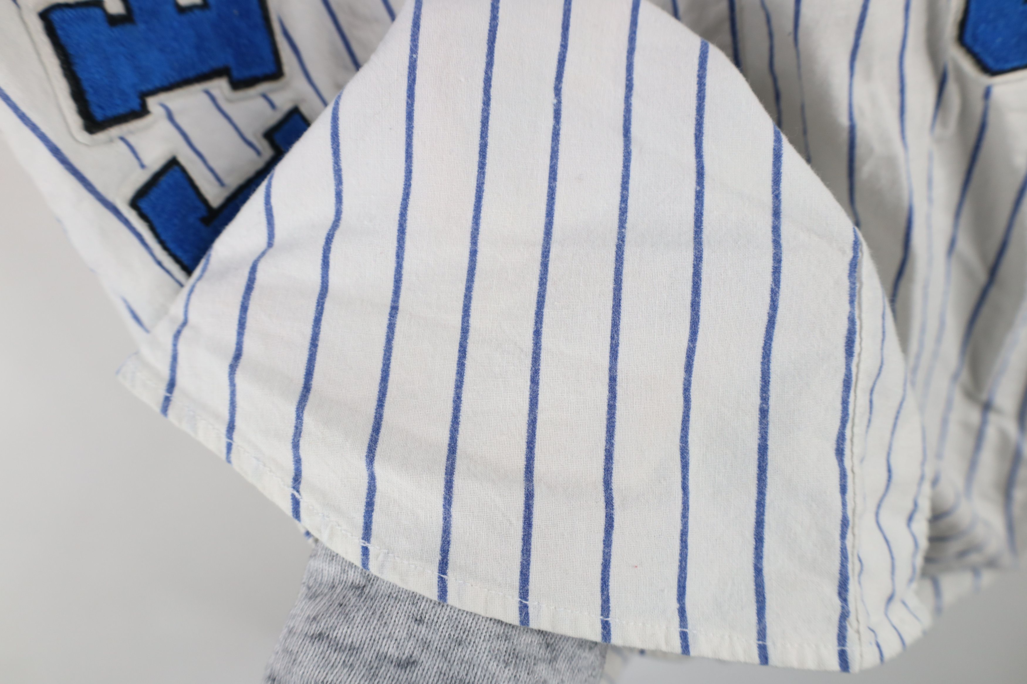 Vintage Vintage 70s Streetwear Thailand Baseball Jersey White Blue Size US XL / EU 56 / 4 - 5 Thumbnail