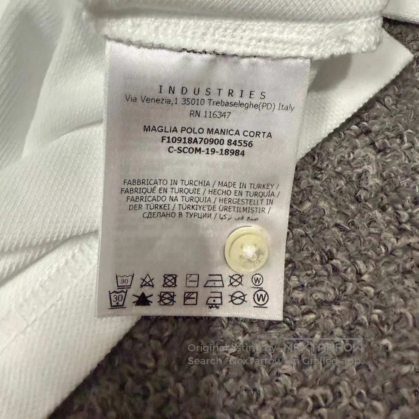 Moncler White Short-Sleeve Polo Shirt. Size US XXL / EU 58 / 5 - 4 Thumbnail