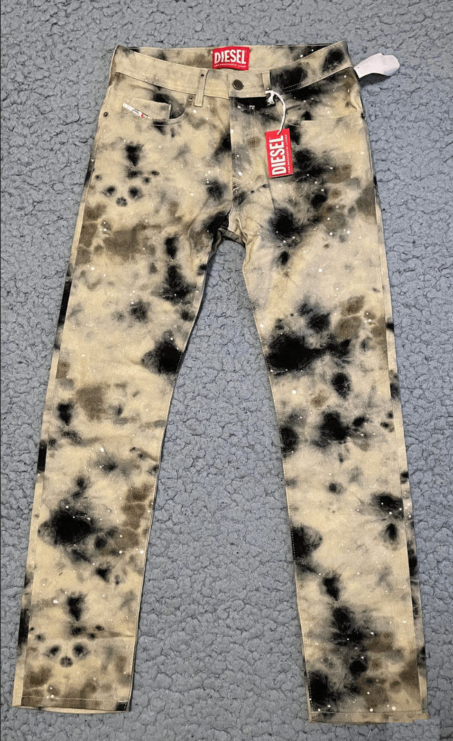 image of Diesel X Acw Cold Wall Tie Dye Jeans Size 31/29 in Yellow, Men's