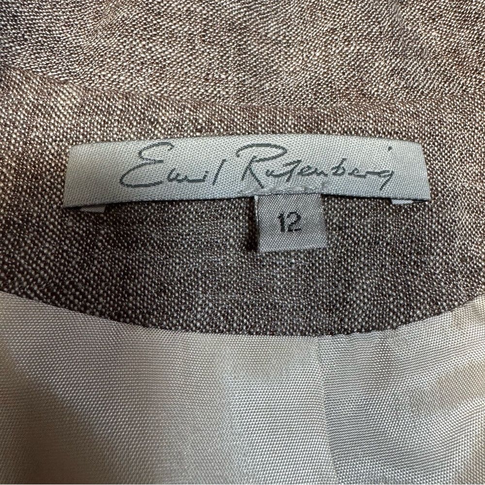 Other Emil Rutenberg Linen Asymmetrical Closure Blazer Size 12 Size XL / US 12-14 / IT 48-50 - 6 Thumbnail
