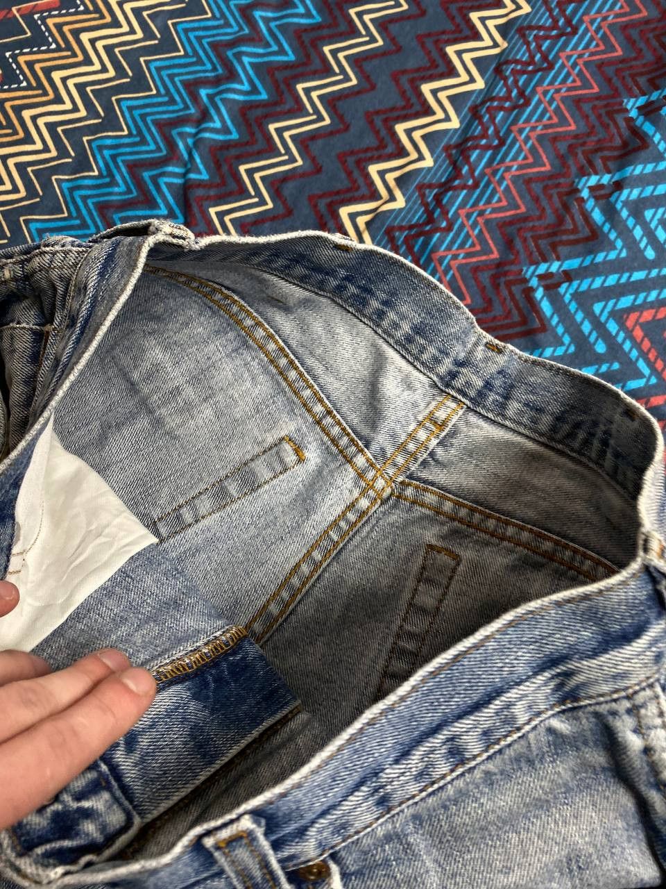 Vintage × Wrangler VINTAGE 90 WRANGLER MUDDY WASH STYLE DENIM Size US 34 / EU 50 - 17 Thumbnail