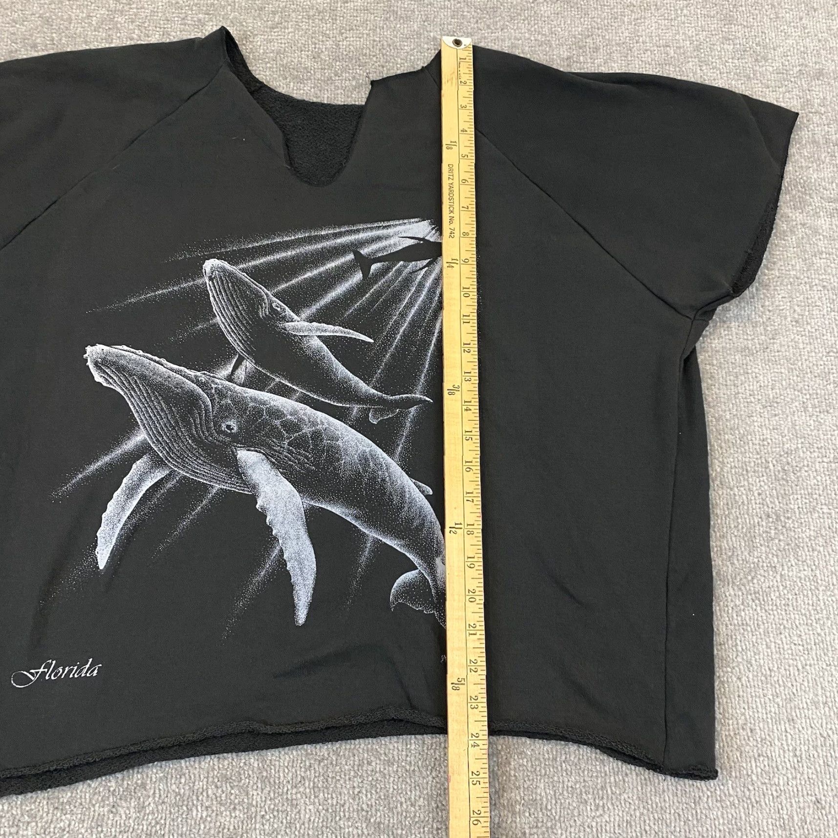 Vintage VINTAGE Whale Shirt Mens One Size Black Animal Nature Florida Rag Gym 90s S/S Size US M / EU 48-50 / 2 - 5 Thumbnail