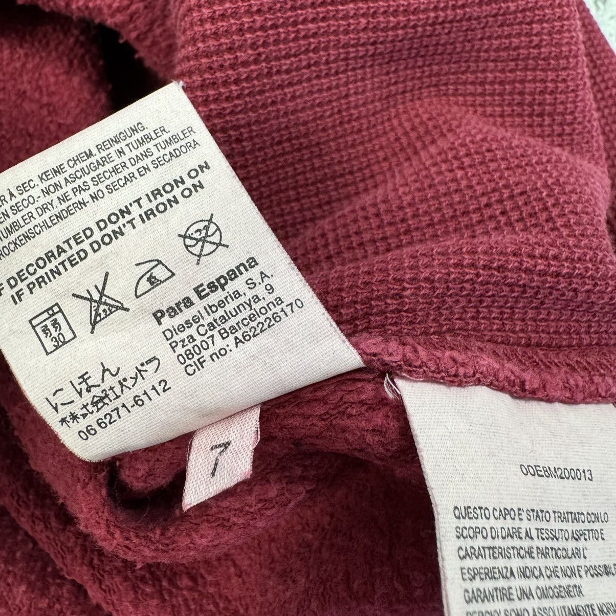 Diesel Vintage Diesel Y2K “Forever Yours” Avant Garde Zip Hoodie Size US XL / EU 56 / 4 - 11 Thumbnail