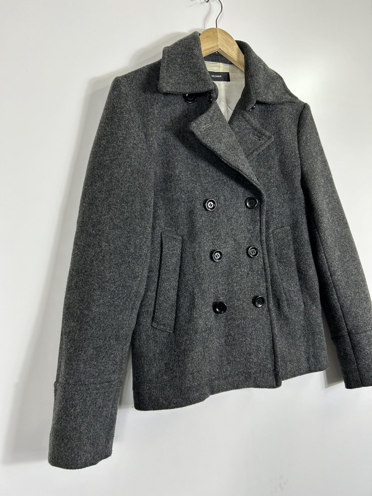 Japanese Brand 🔥The Twelve Mohair Double Breast Coat Jacket Size S / US 4 / IT 40 - 3 Thumbnail
