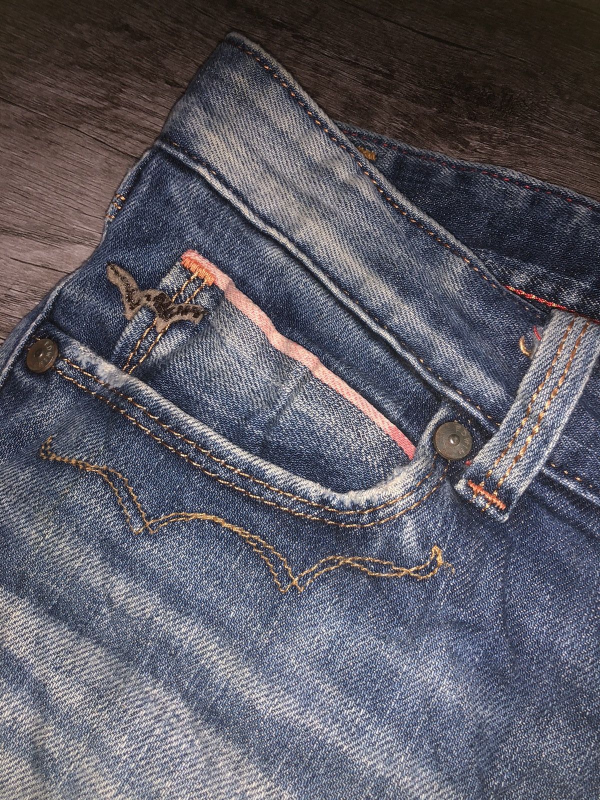 Edwin × Vintage VINTAGE EDWIN BLUE TRIP SELVEDGE DENIM Size 30" / US 8 / IT 44 - 8 Thumbnail