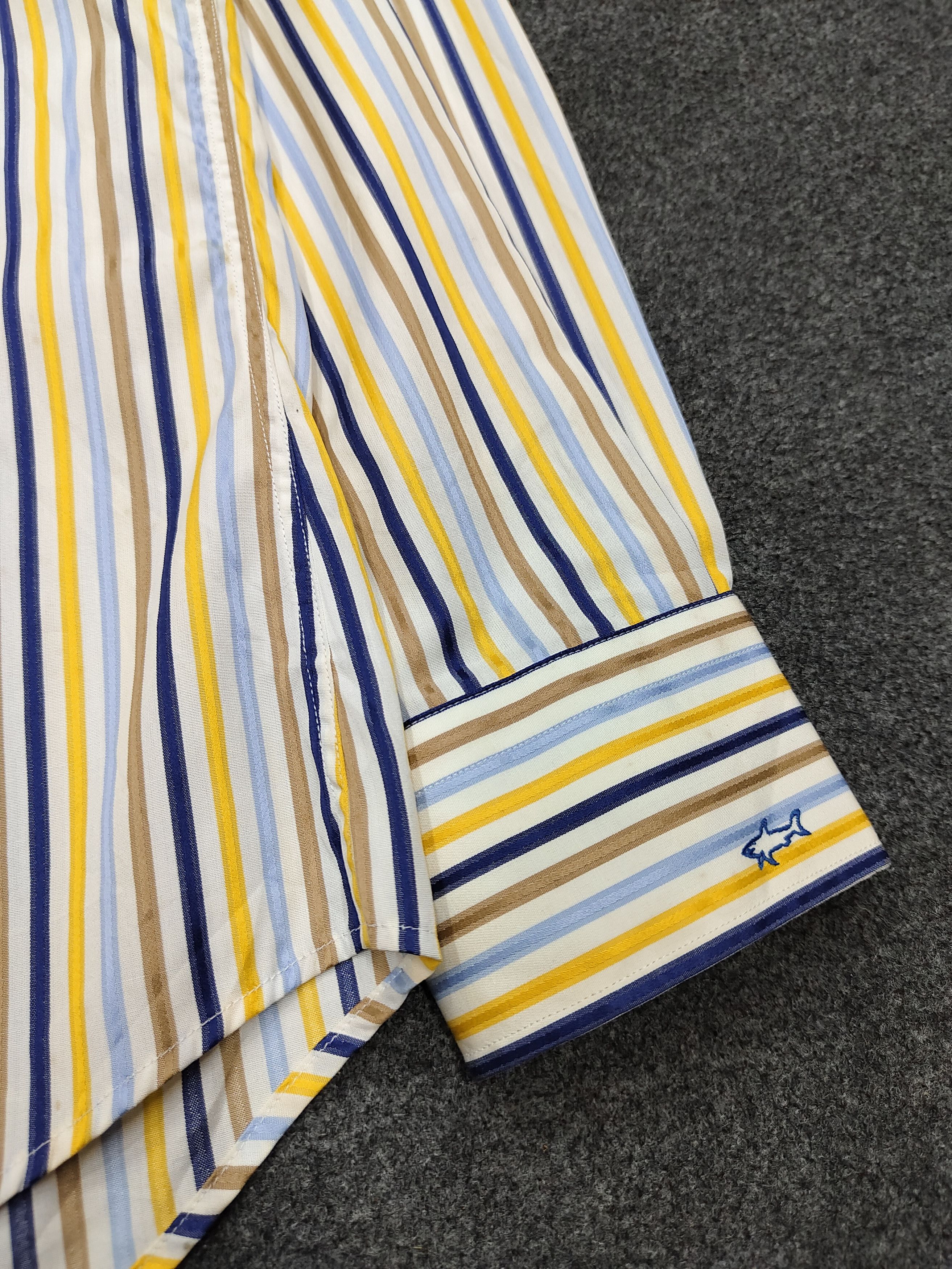 Paul & Shark Paul & Shark- Yachting Silver Collection Striped Shirt Size US M / EU 48-50 / 2 - 3 Thumbnail