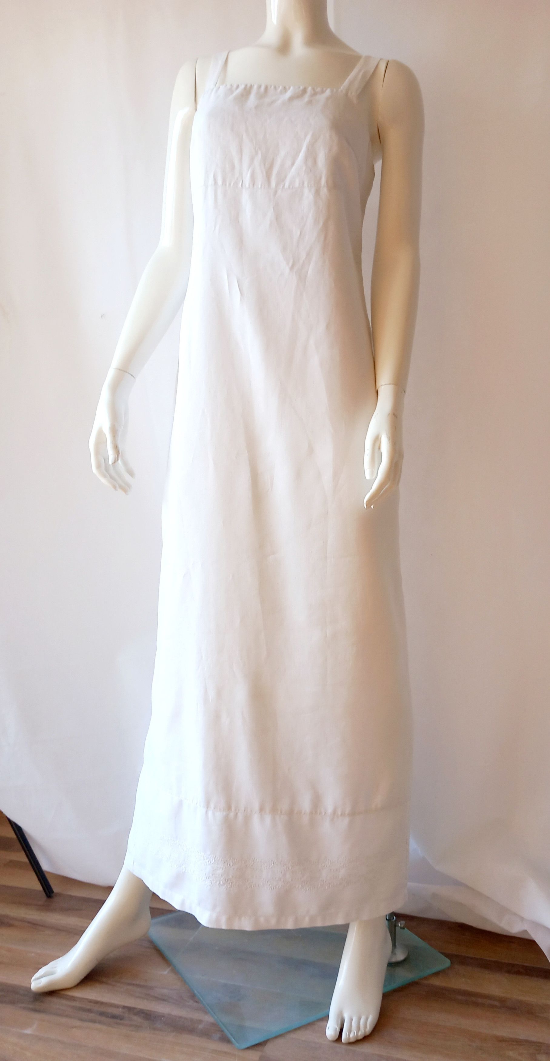 Emanuel Ungaro Vintage Emanuel Ungaro white linen dress XL Size XL / US 12-14 / IT 48-50 - 2 Thumbnail