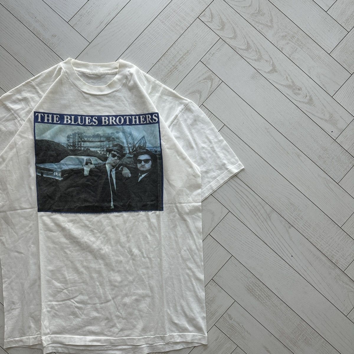 Vintage Vintage 80s The Blues Brothers Movie USA 1989 very rare tee Size US XL / EU 56 / 4 - 2 Thumbnail