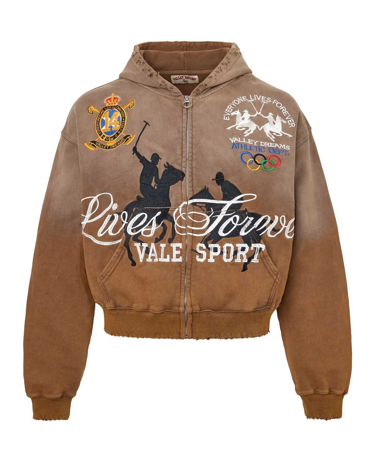 Vale Forever Vanderbilt Zip Up Hoodie Brown Size US L / EU 52-54 / 3 - 1 Thumbnail
