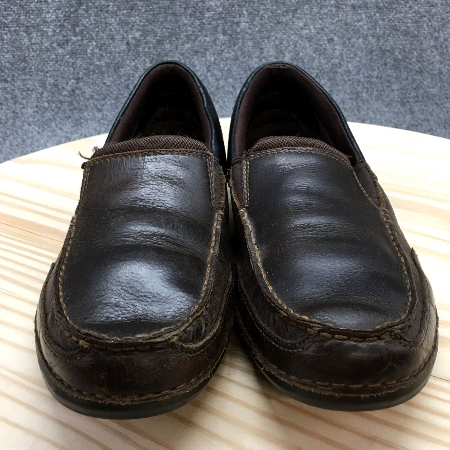 Rockport Rockport Loafer Men 10.5M Brown Balabour Round Toe Slip On Casual Leather Shoes Size US 11 / EU 44 - 5 Thumbnail