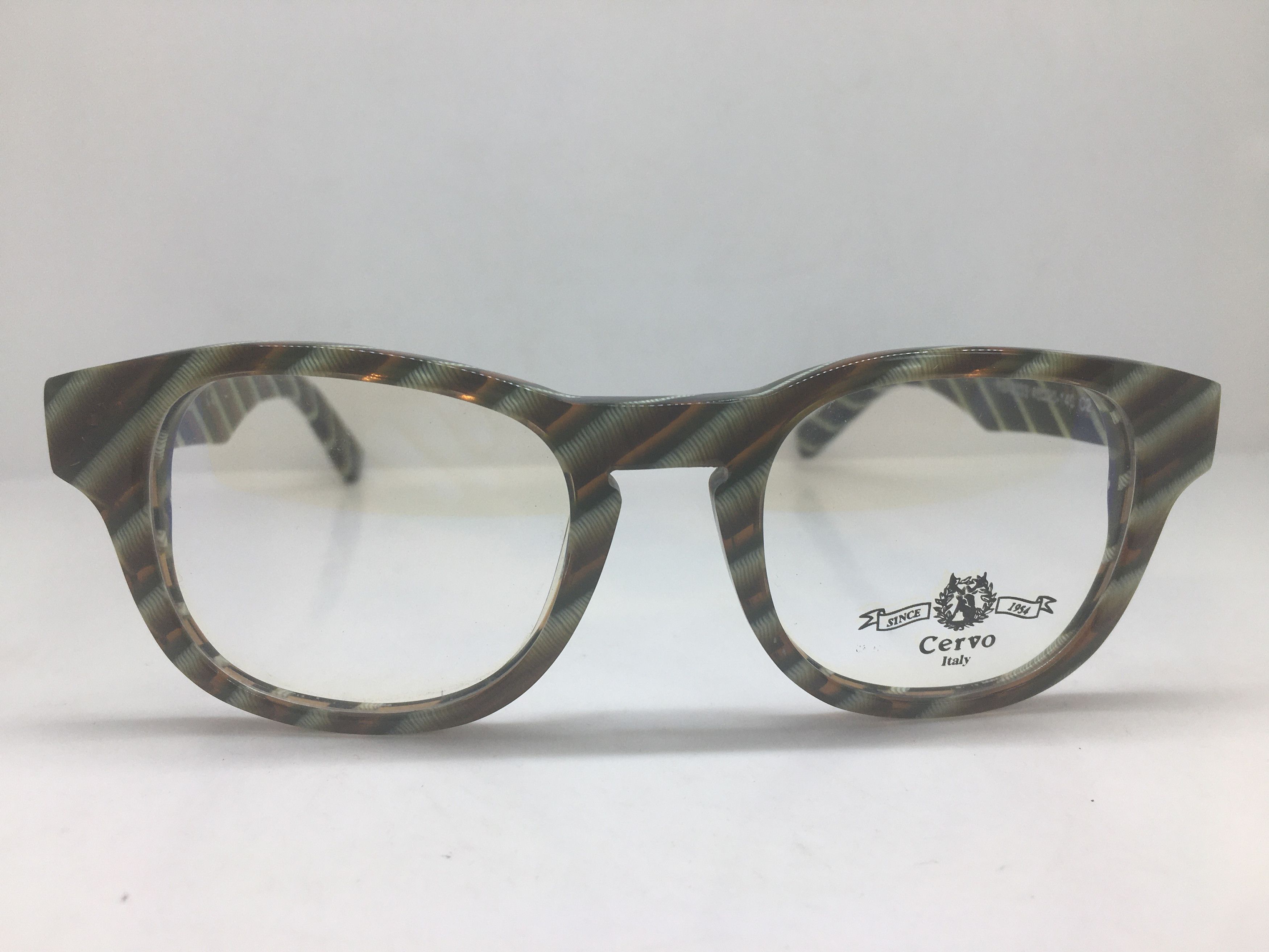 Other EYECRAFT Green Brown Key Hole Eyeglasses Frame Size ONE SIZE - 1 Thumbnail