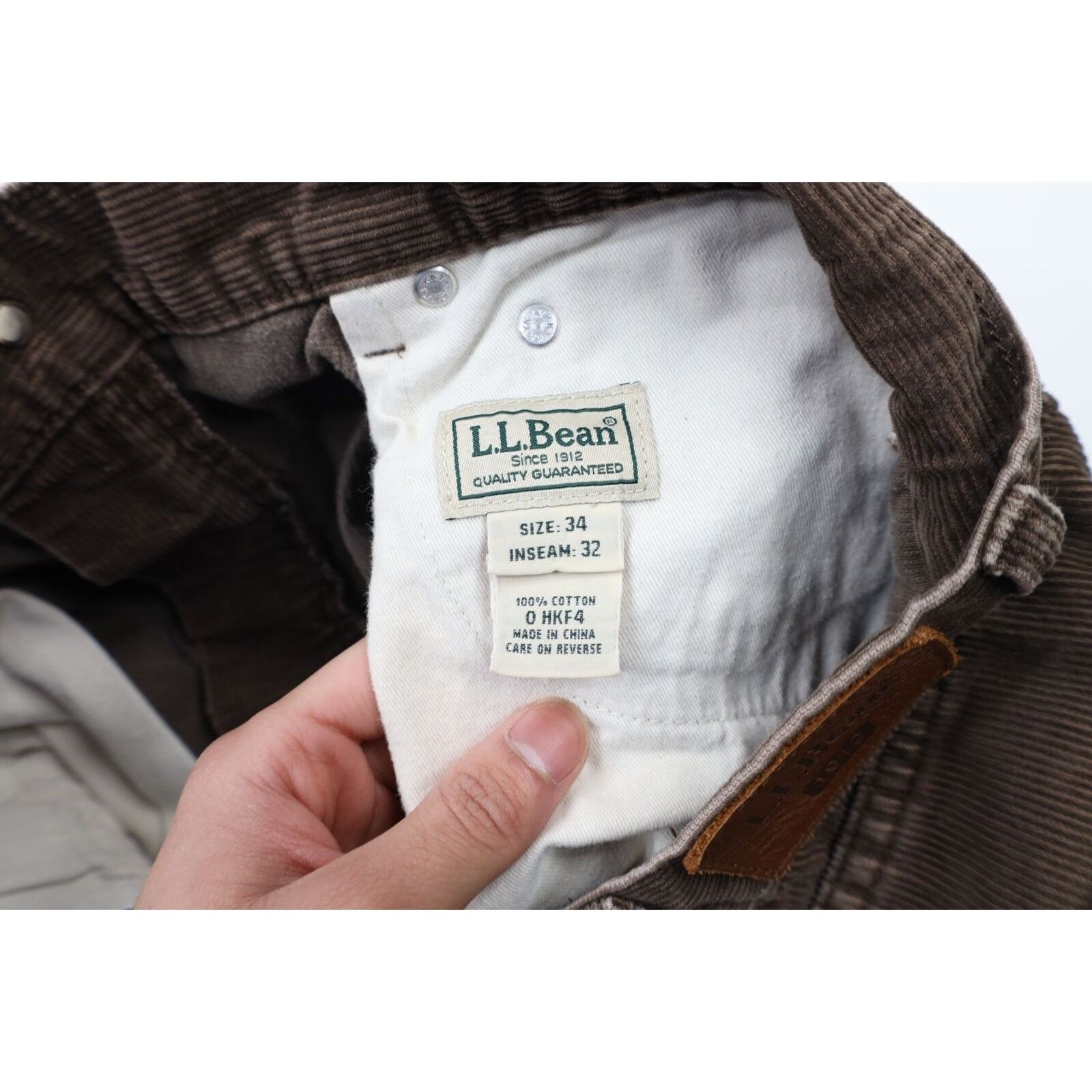 L.L. Bean × Vintage Vintage LL Bean Faded Wide Leg Corduroy Chino Pants Size US 34 / EU 50 - 5 Thumbnail