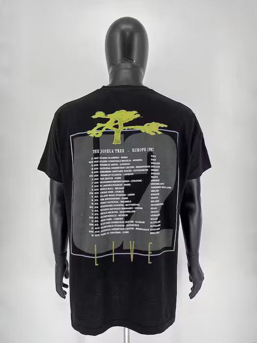 Band Tees Vintage Y2K U2 The Joshua Tree Tour 1987 T Shirt Tee Size US XL / EU 56 / 4 - 3 Thumbnail