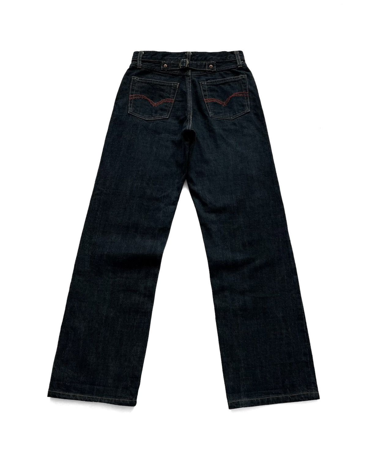 45rpm PAL’LAS PALACE INDIGO DYED RED SELVEDGE DENIM JEANS Size US 28 / EU 44 - 7 Thumbnail