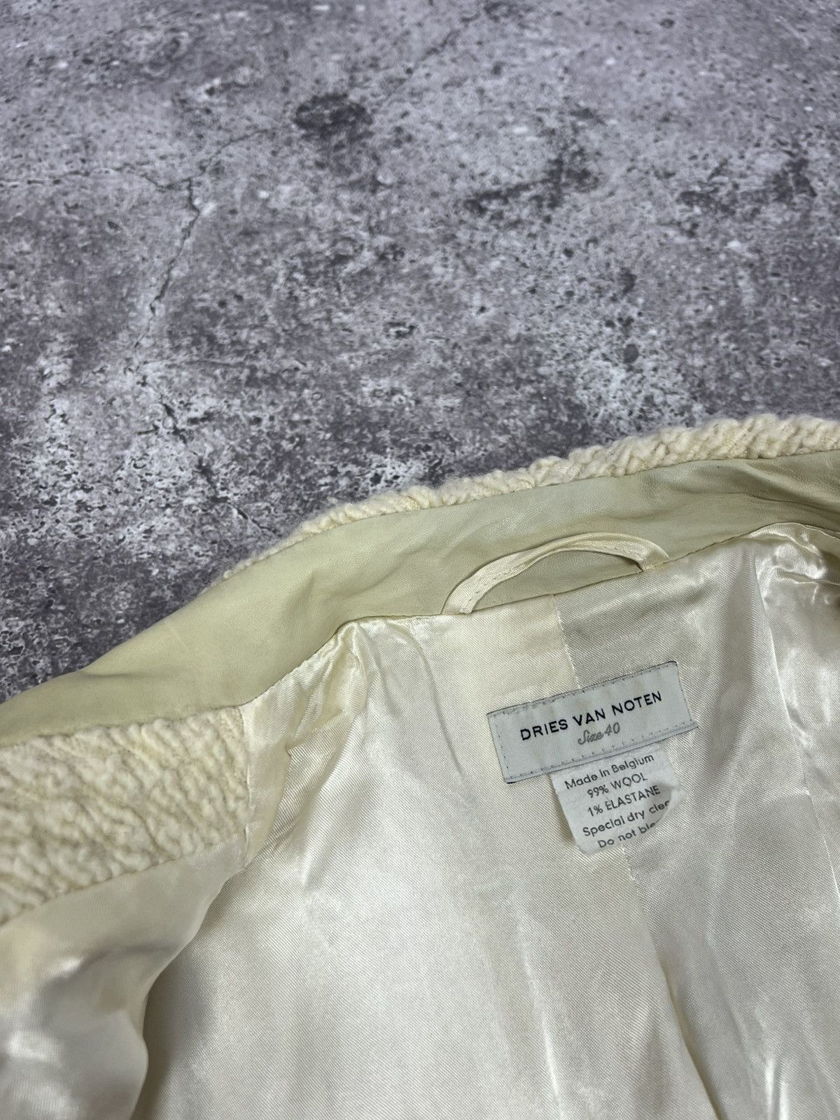 Dries Van Noten Dries Van Noten Wool Leather Blazer Jacket Size S / US 4 / IT 40 - 9 Thumbnail
