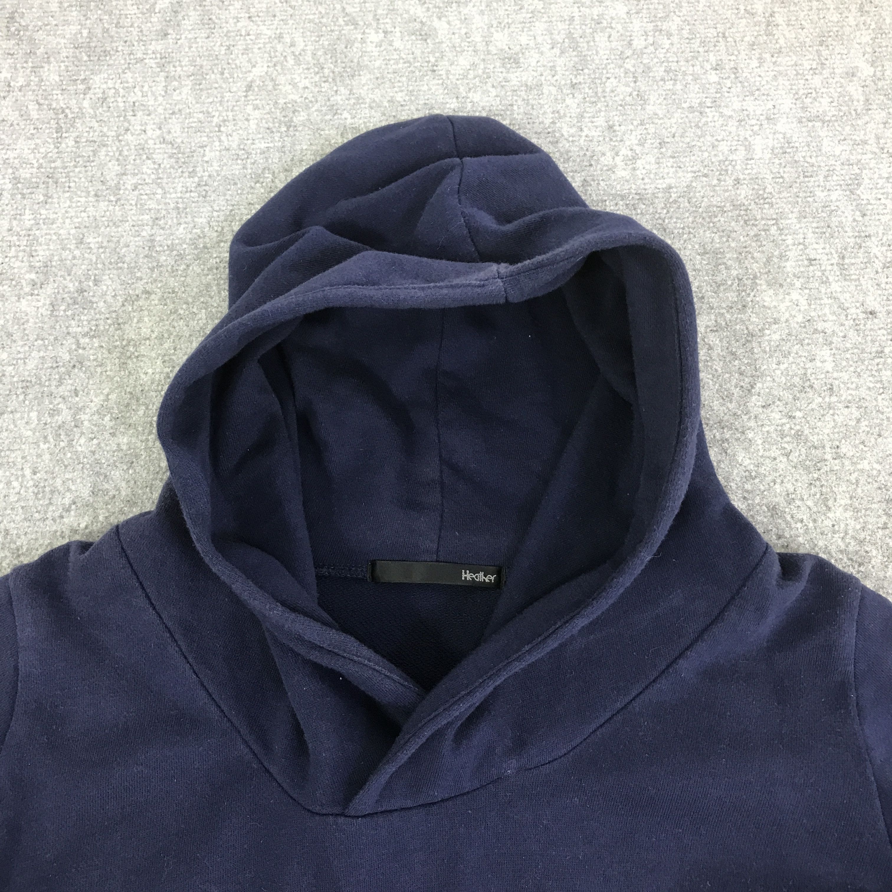 Japanese Brand HEALHER JAPAN NAVY HOODIE K112B15 Size US L / EU 52-54 / 3 - 7 Thumbnail
