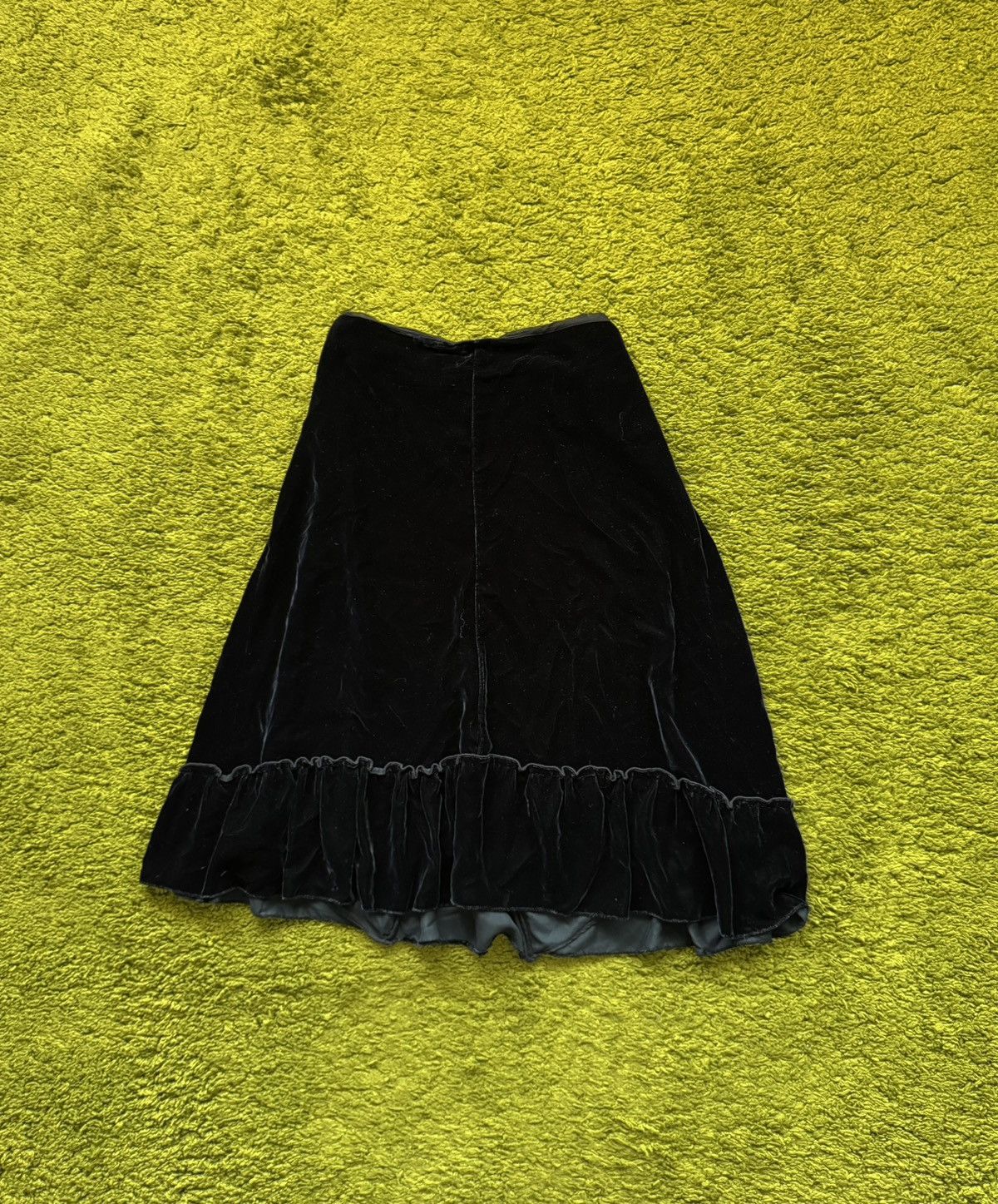 Jil Sander Jil Sander avant Garde velour midi skirt Size 28" / US 6 / IT 42 - 2 Thumbnail