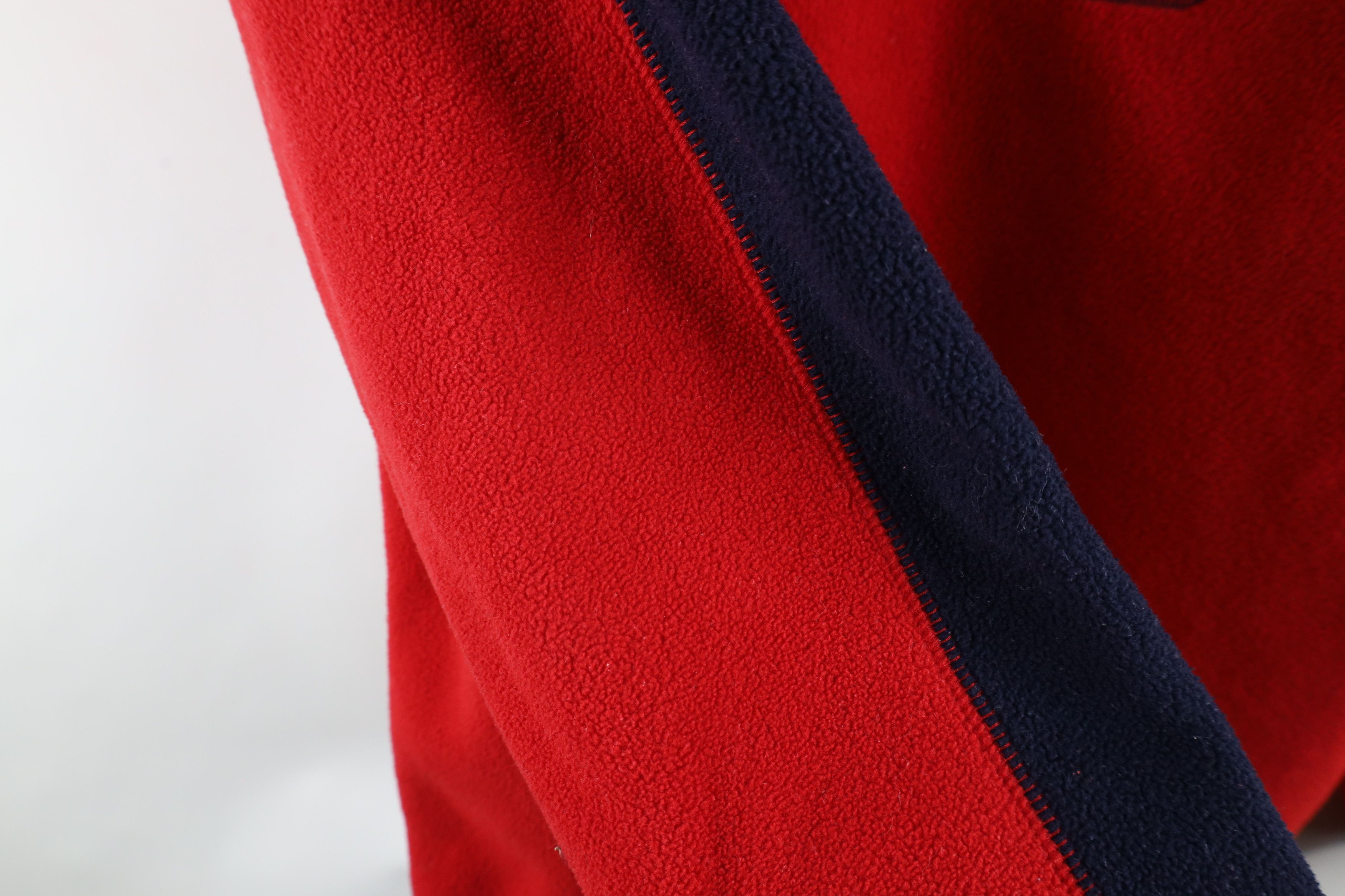 Nautica × Vintage Vintage 90s Nautica Script Half Zip Fleece Pullover Sweater Size US M / EU 48-50 / 2 - 6 Thumbnail