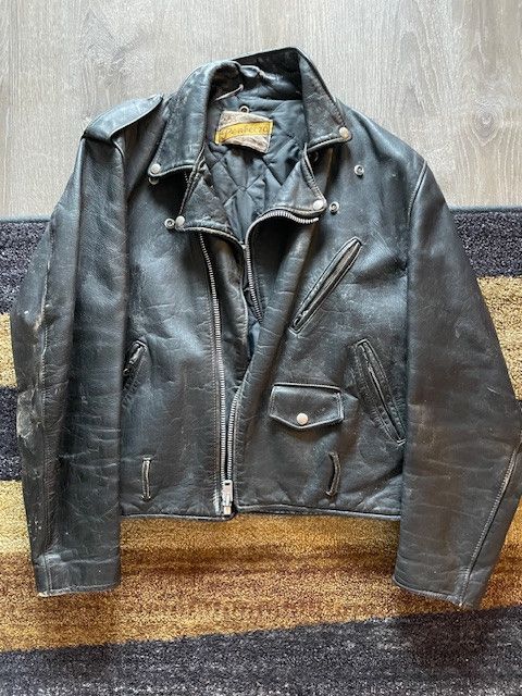 Schott Late 1970s/Early 1980s Schott NYC Black Cowhide Motorcycle Size US M / EU 48-50 / 2 - 1 Thumbnail