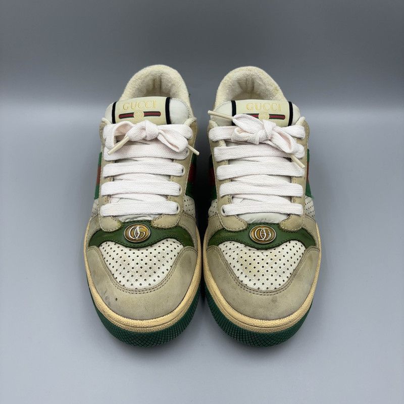 Gucci Gucci Screener Vintage Sneakers in Gray Green Size US 6.5 / EU 39-40 - 2 Thumbnail
