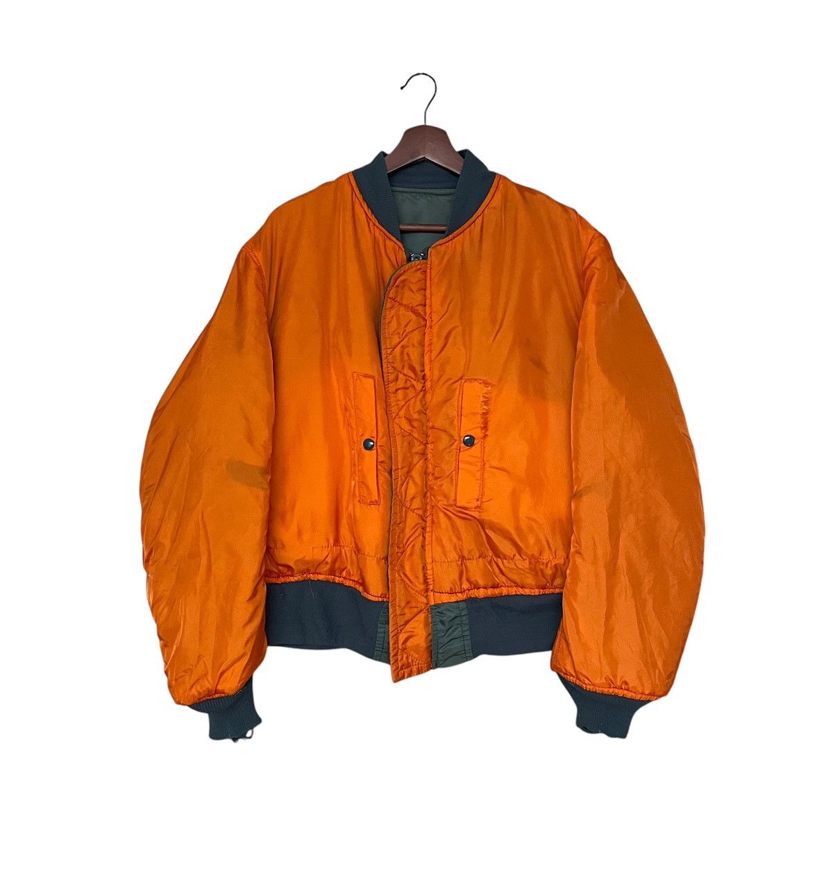 Alpha Industries Vintage Alpha Industries MA-1 Fly Jacket 1980s Size US XL / EU 56 / 4 - 9 Thumbnail