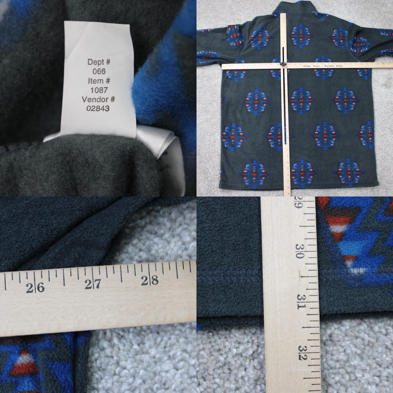 Eddie Bauer Eddie Bauer Sweatshirt Womens XL Gray Geometric 1/4 Zip Fleece NWT Tall Size XL / US 12-14 / IT 48-50 - 9 Thumbnail