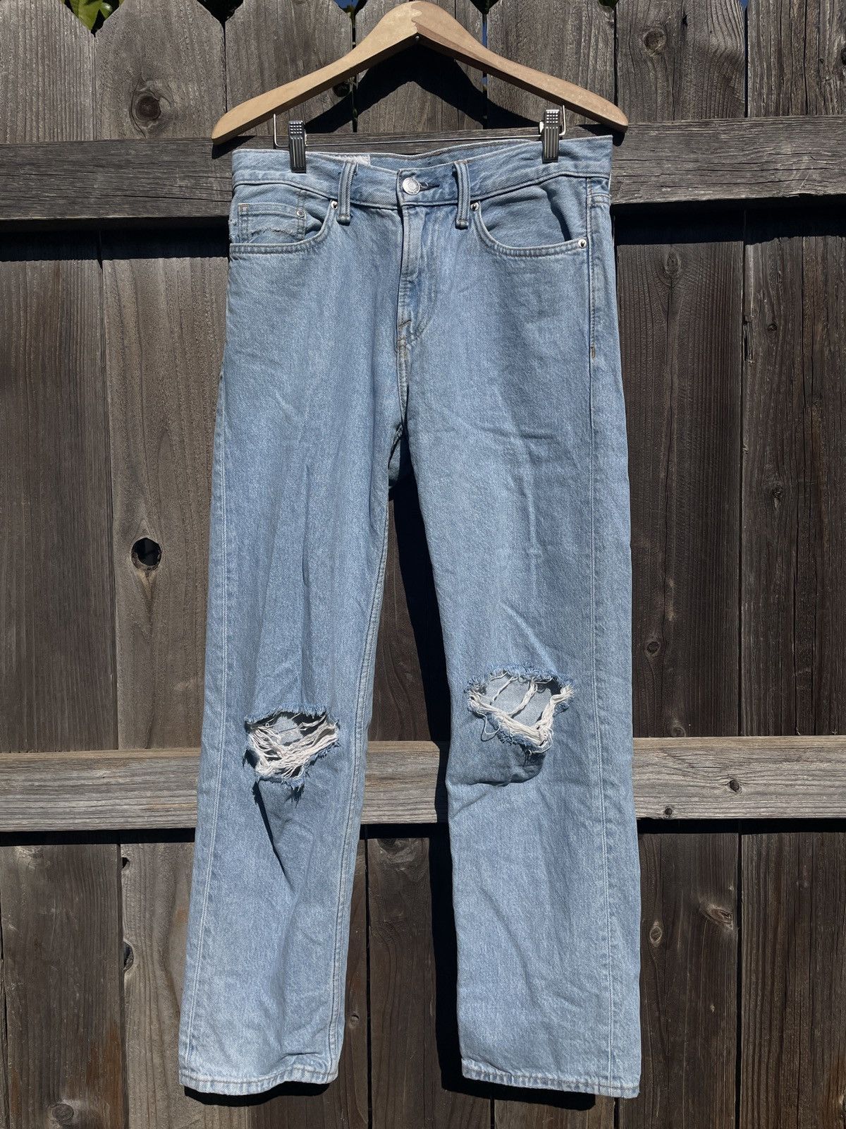 Vintage 90s Y2K Ripped Relax Fit Demin Jeans | Grailed