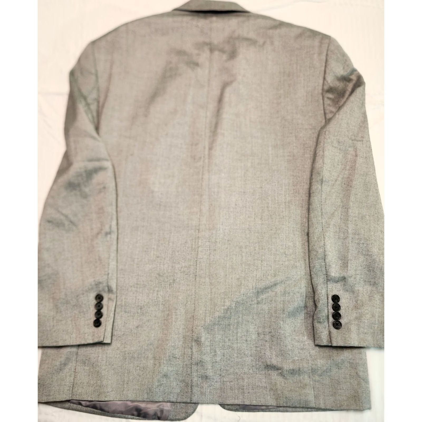 Izod IZOD Men Sport Coat Blazer 44R Gray Single-Breasted 2-Button Notch Lapel Jacket Coat Regular Vintage: No Size 44R - 2 Thumbnail
