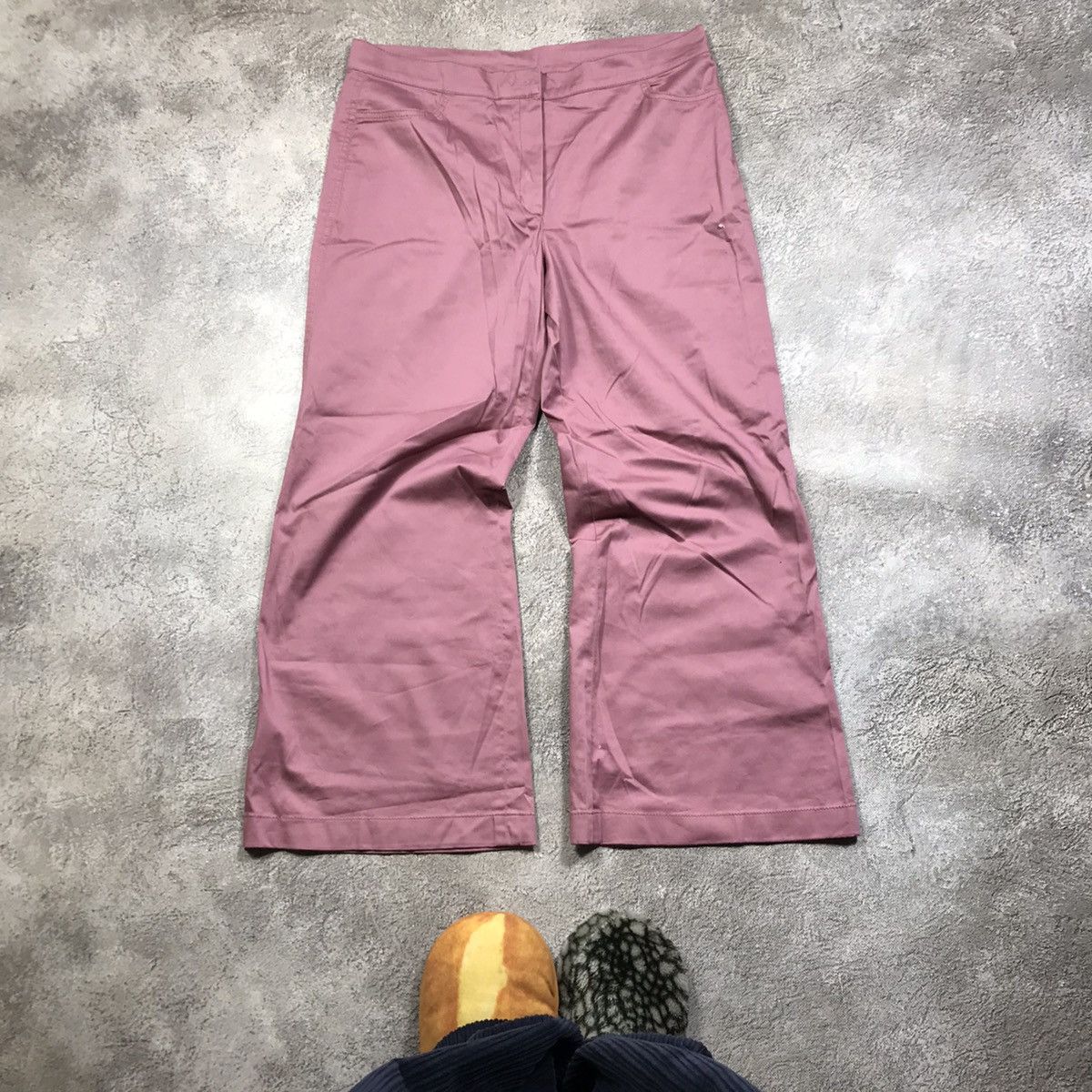 Vintage Vintage Y2K Baggy Wide Leg Chino Pants Streetwear Pink 35 Size 35" - 1 Thumbnail
