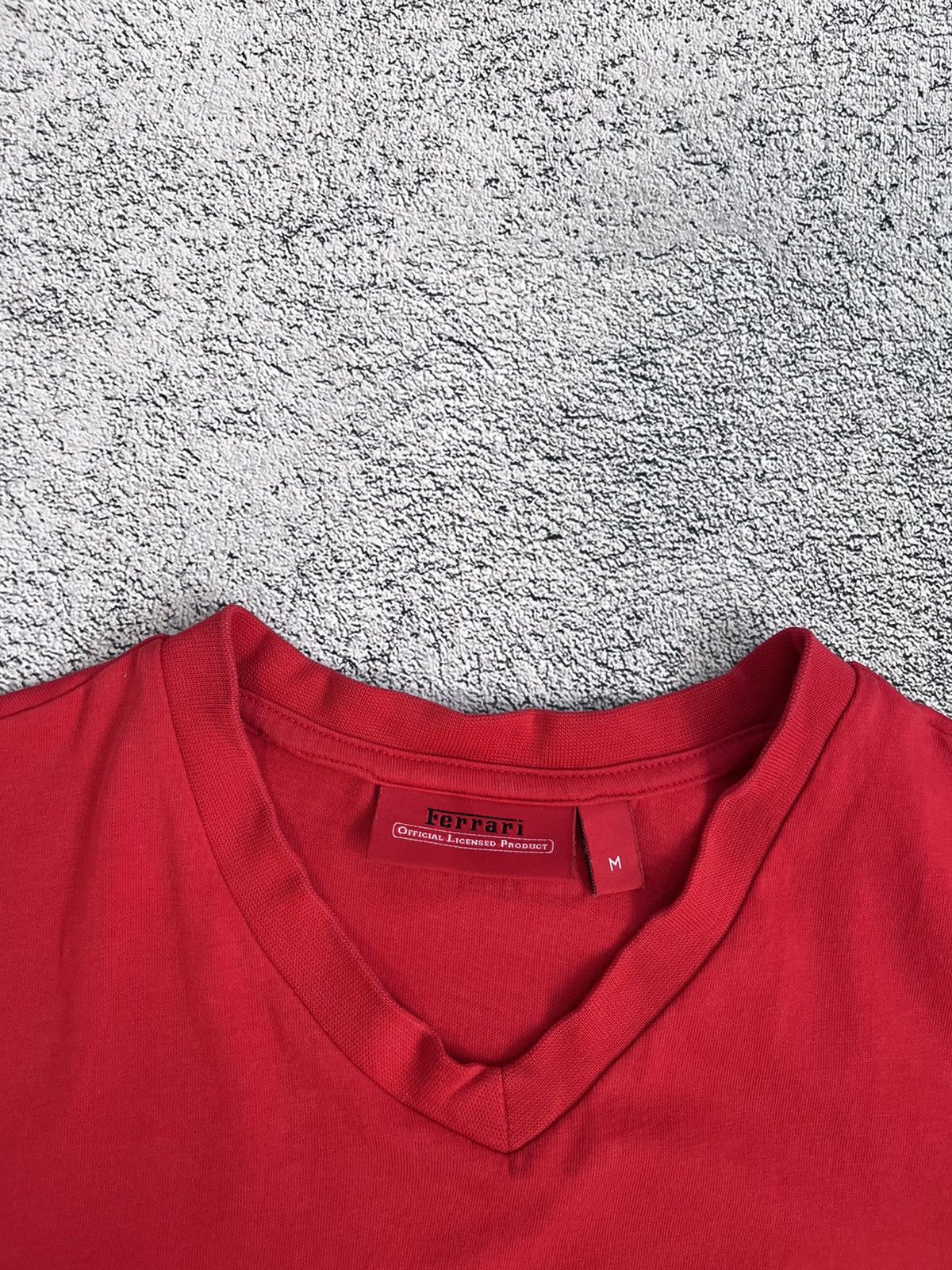 Ferrari × Vintage Ferrari Men’s T- Shirt Vintage Red V- Neck Official Product Size US M / EU 48-50 / 2 - 15 Thumbnail