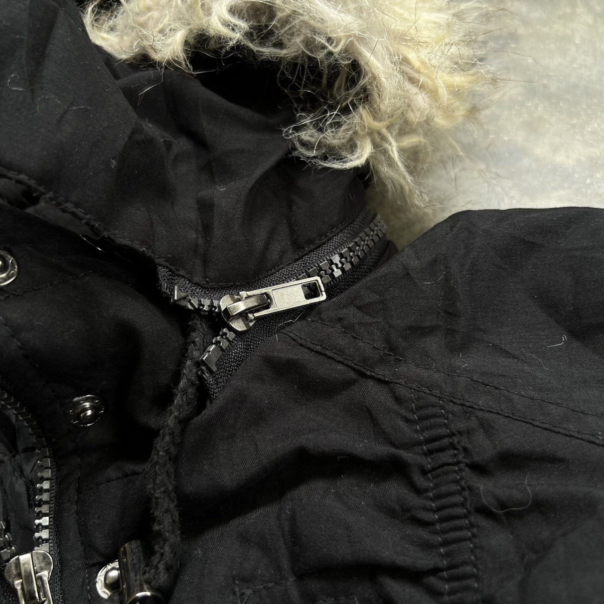 14th Addiction 2000s Dominion 14th Style Fur Hoodie Cargo Jacket Black Size US M / EU 48-50 / 2 - 7 Thumbnail
