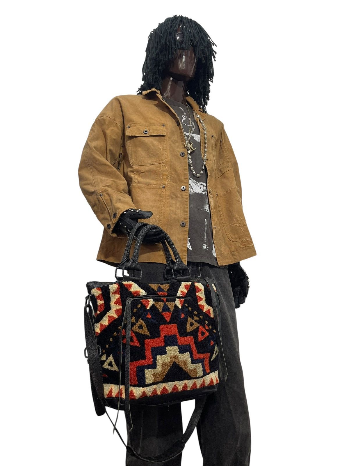 Japanese Brand Native Pile Leather Vtg Cleobella Tote Shoulder Bag 6🟩 Size ONE SIZE - 5 Thumbnail